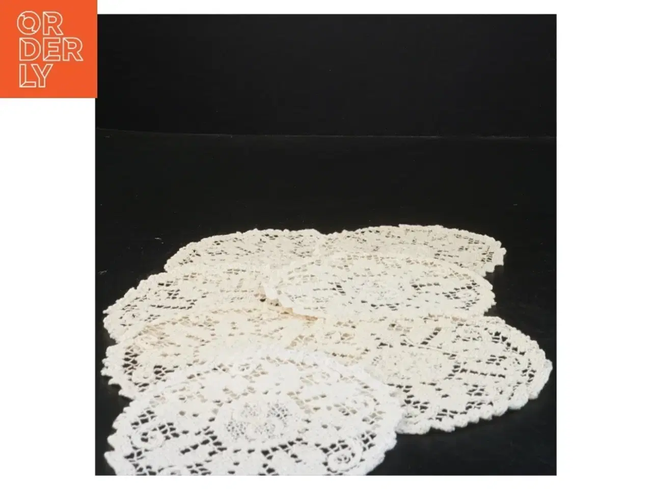 Billede 2 - Blonde servietter, Ø 12 cm (str. Ø 12 cm)