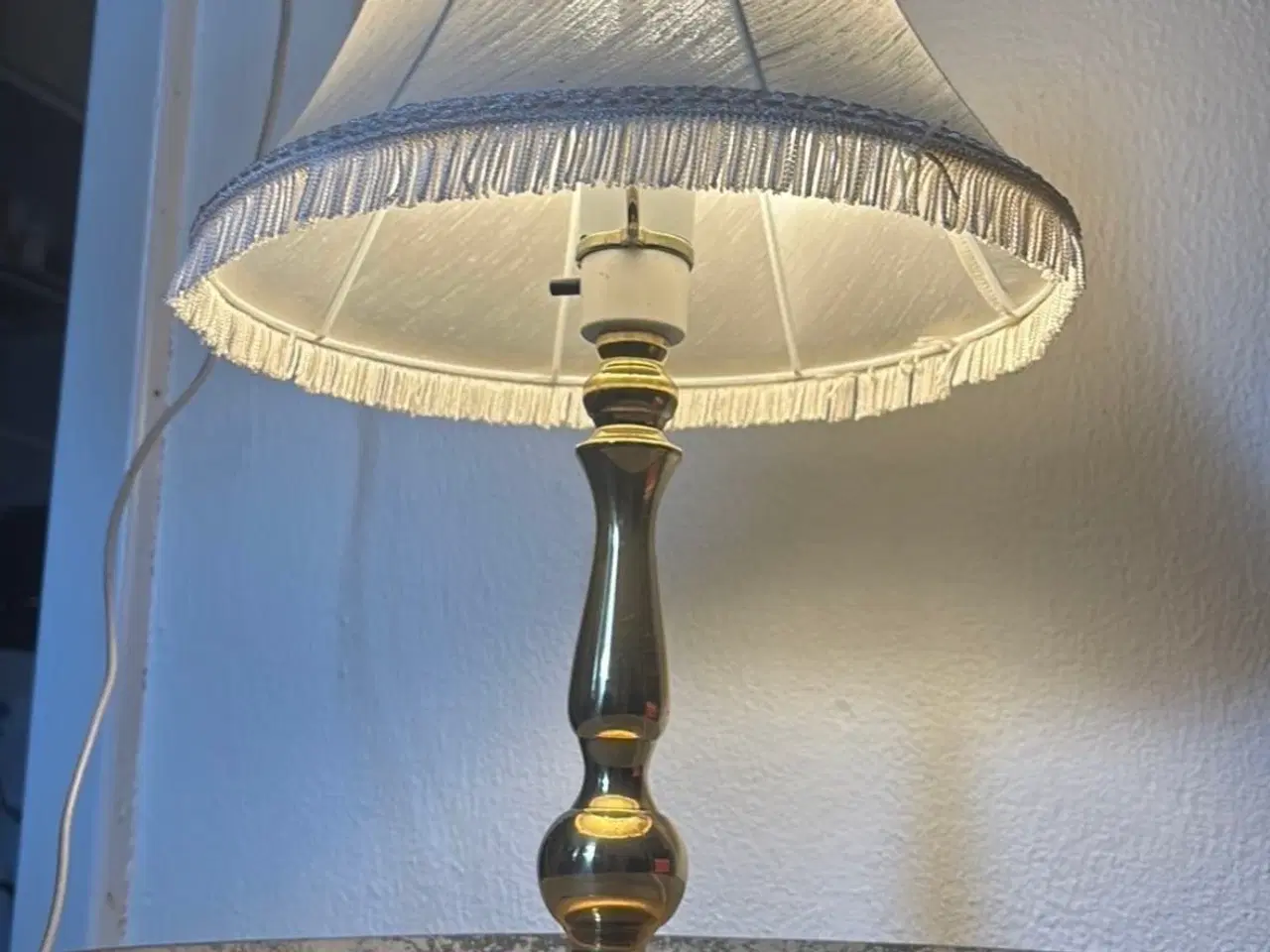 Billede 2 - Bordlampe i messing