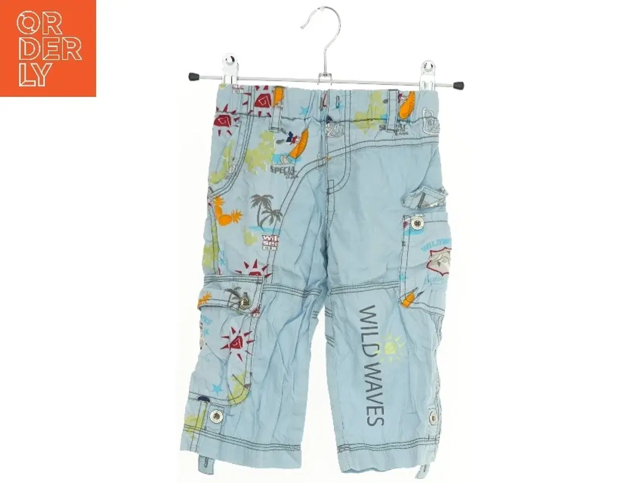 Billede 1 - Blå Bermudashorts med Grafisk Print fra Petibom (str. 80)
