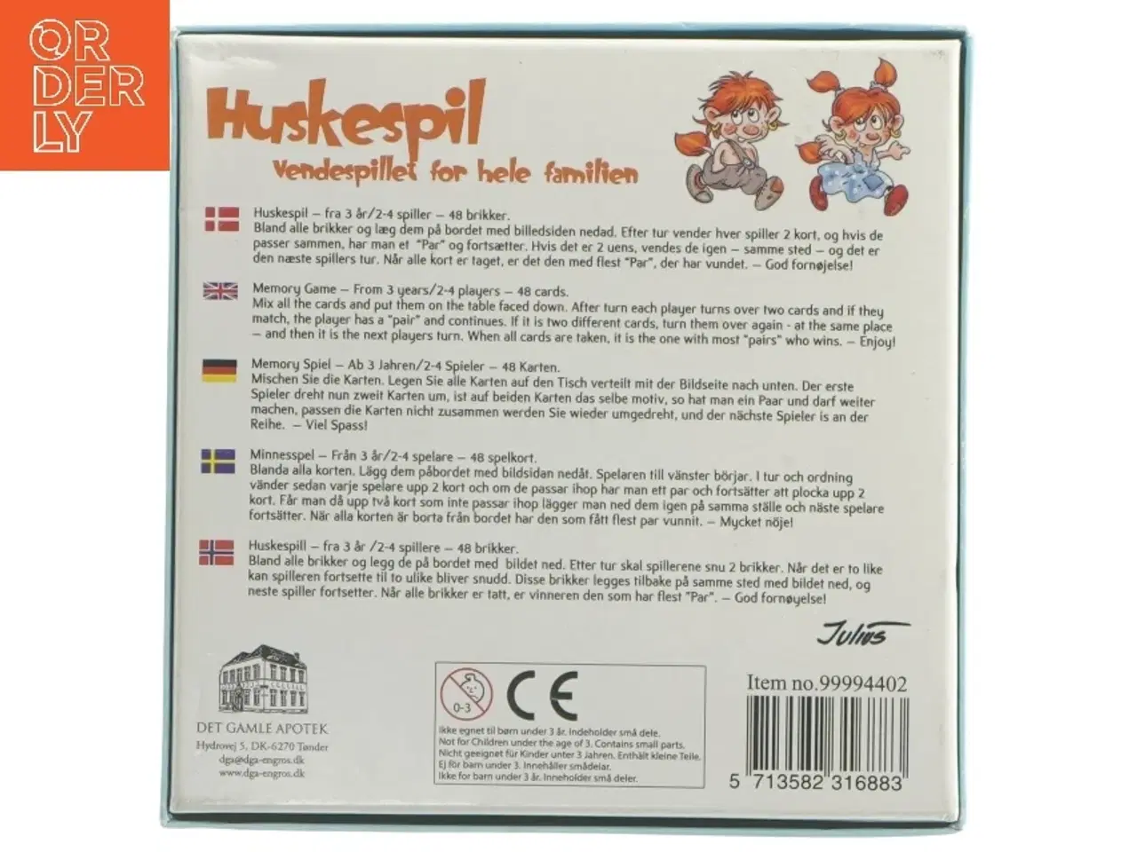 Billede 3 - Huskespil til børn (str. 14,5 cm)