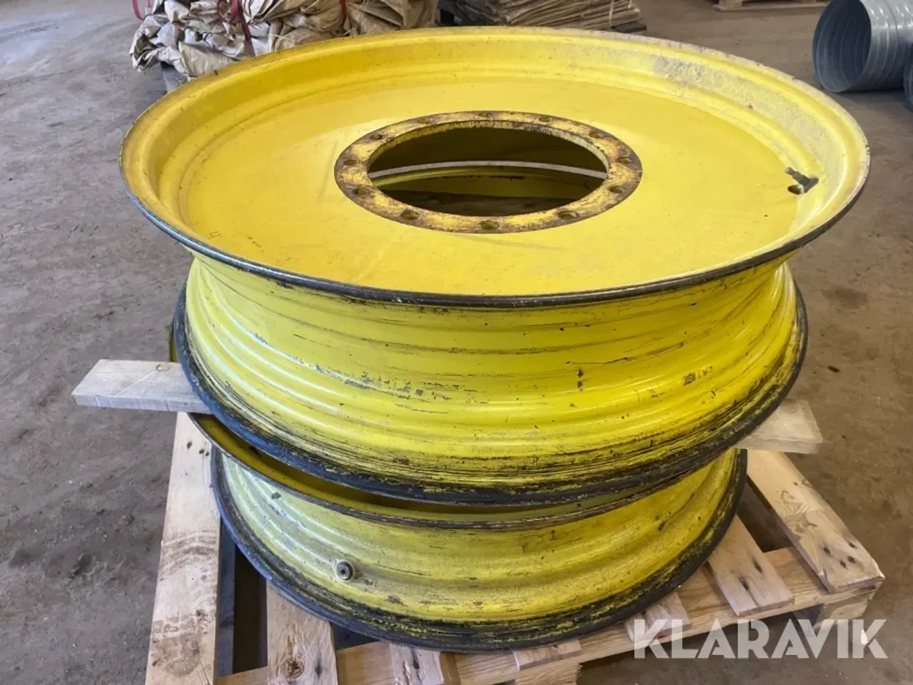 Billede 7 - Fælge og Fælgplader  4 styk 38"