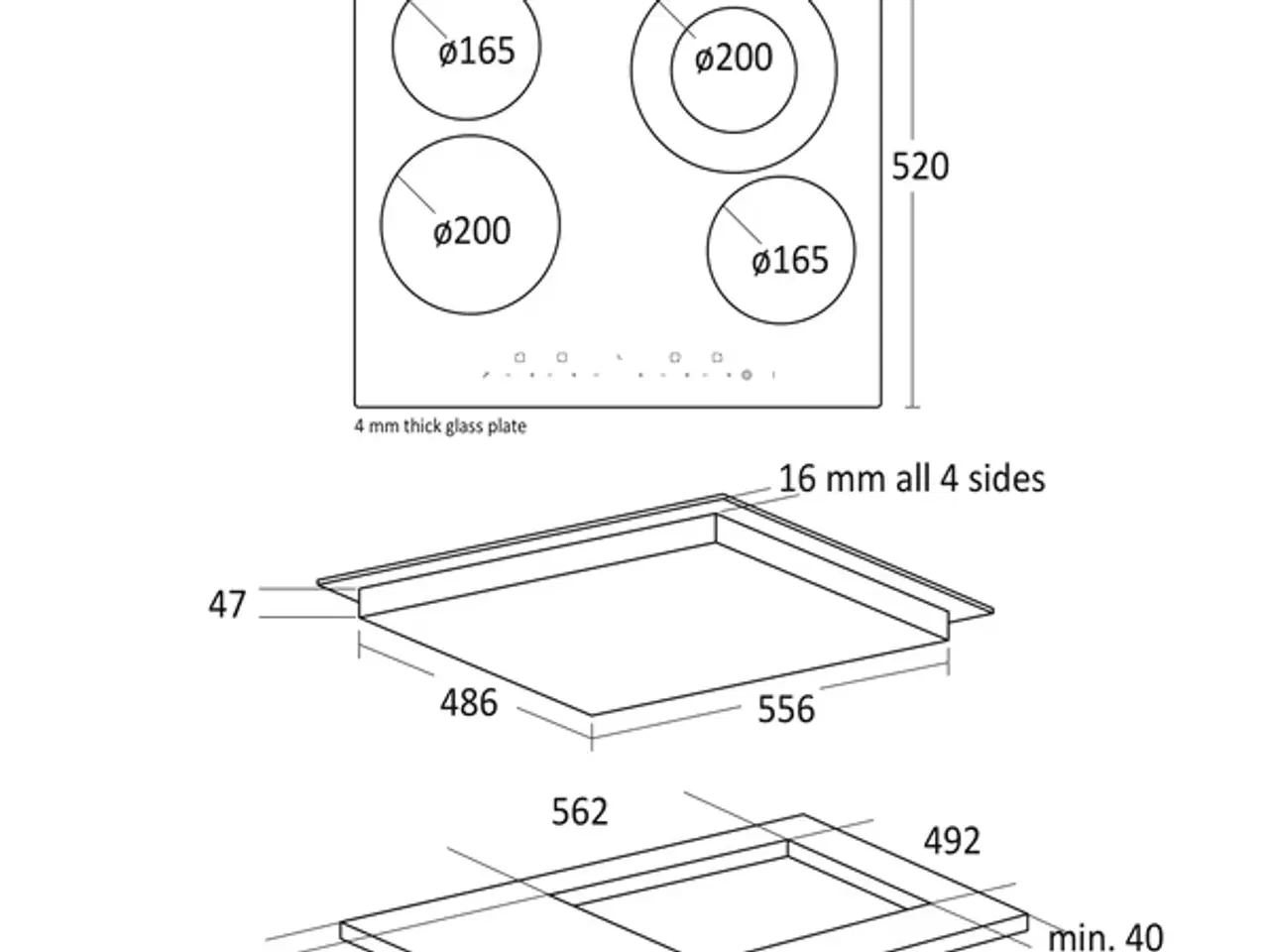 Billede 2 - Scandomestic Keramisk Kogeplade 6400 W – SCK62