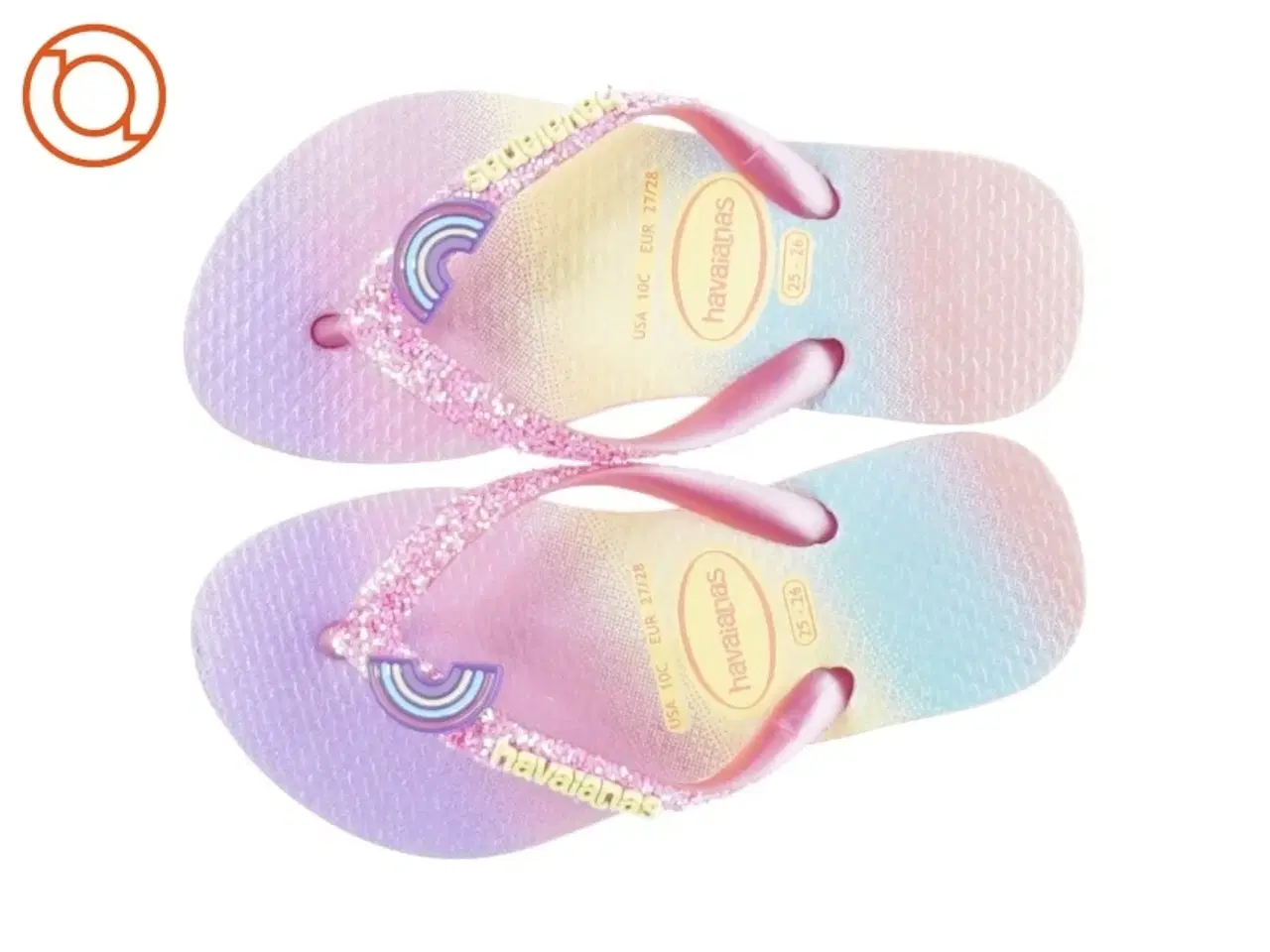 Billede 2 - Havaianas klipklappere med glimmer fra Havaianas (str. 27)