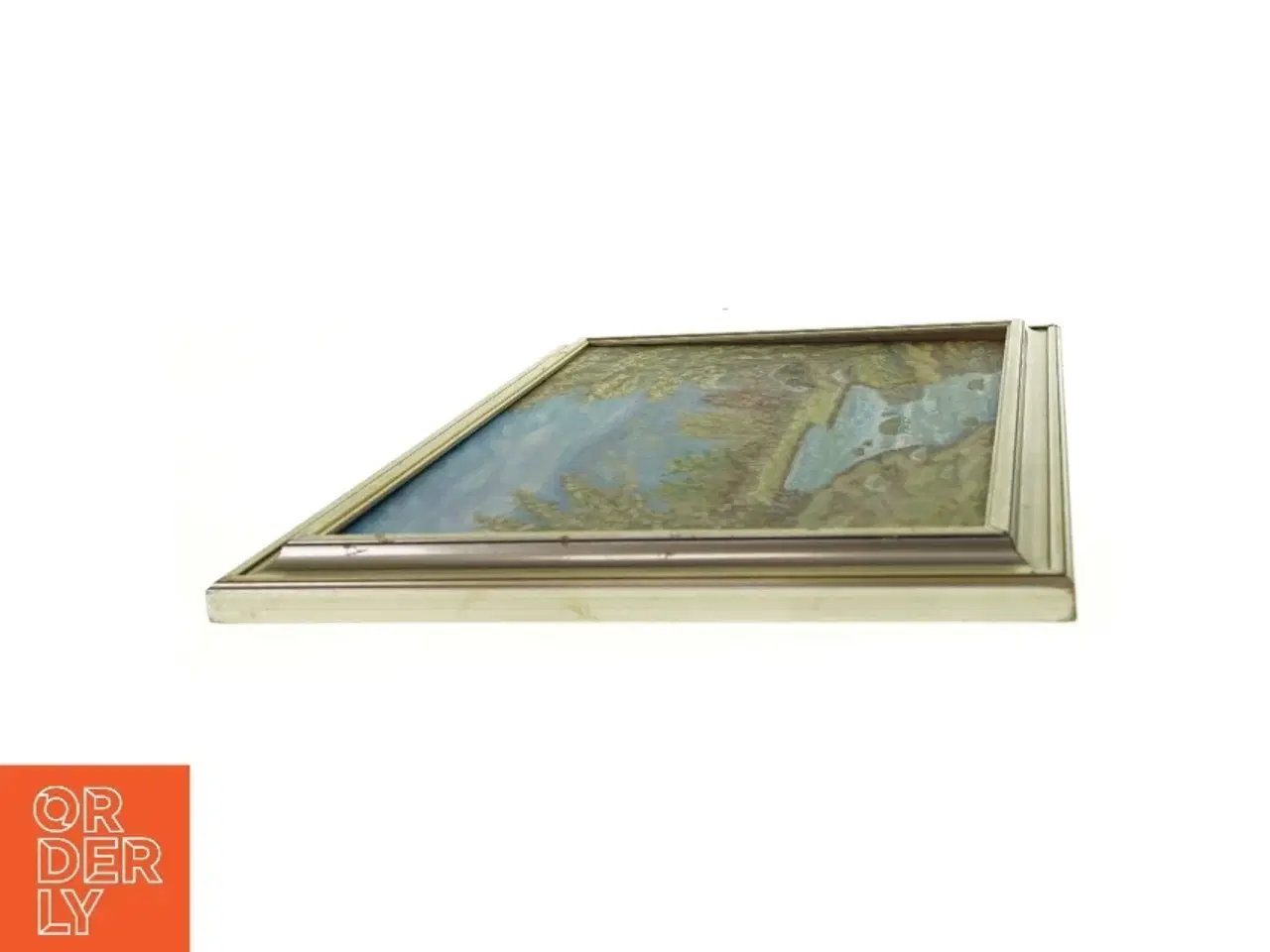 Billede 3 - Billedramme / maleri med billede fra Ukendt (str. LB:62,5x46cm)