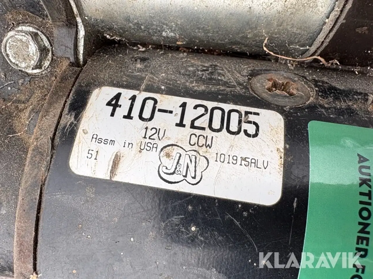 Billede 5 - Starter J&N 410-12005 - 12V CCW