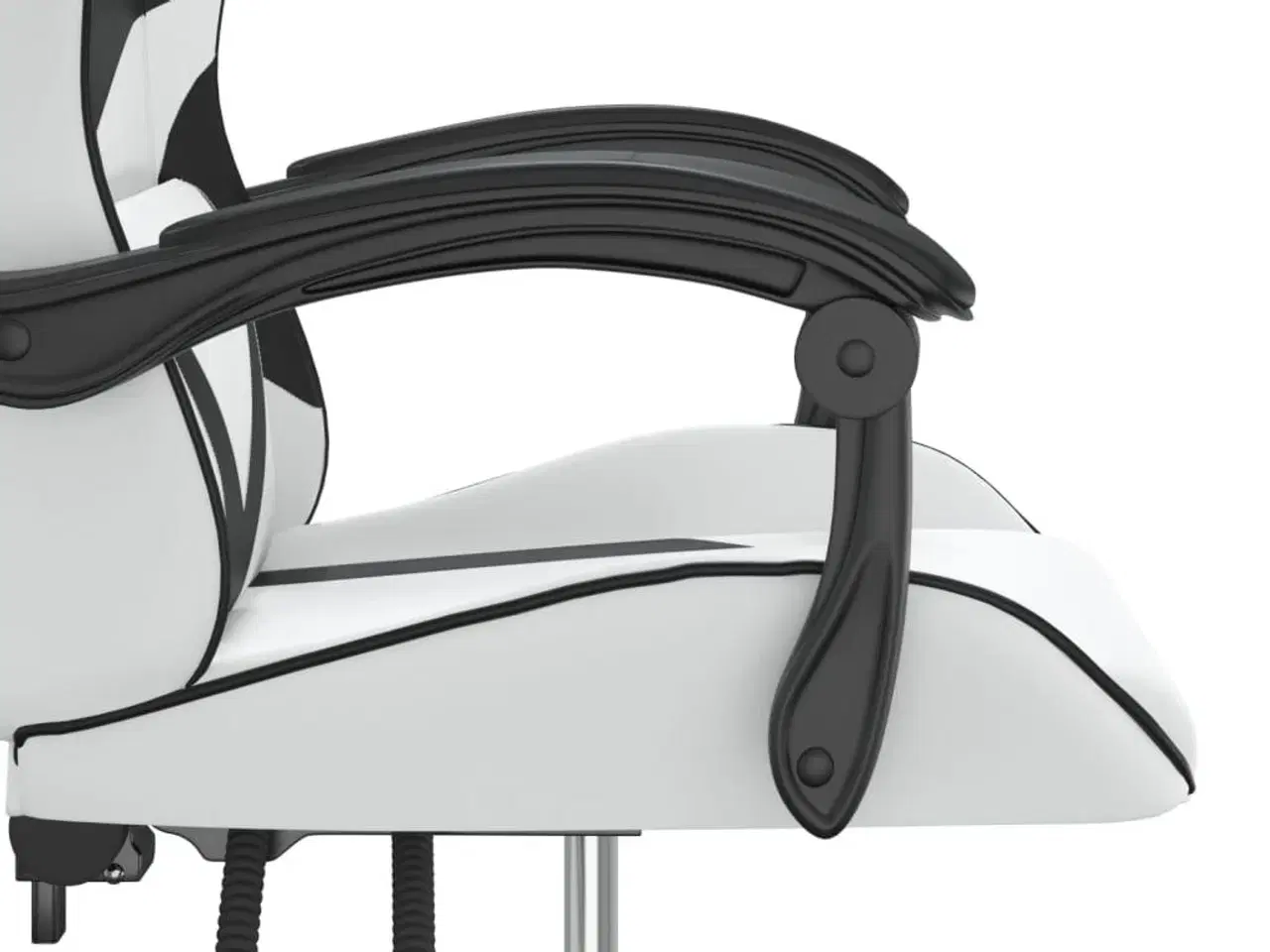 Billede 7 - Drejelig gamingstol kunstlæder hvid og sort