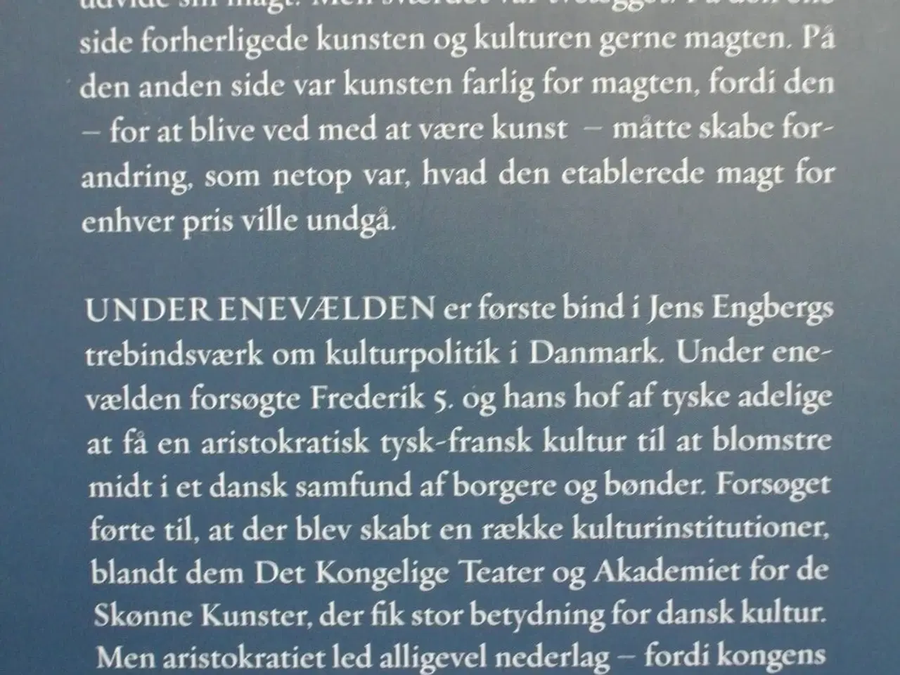Billede 3 - magten og kulturen 1-3 dansk kulturpolitik 1750-1,