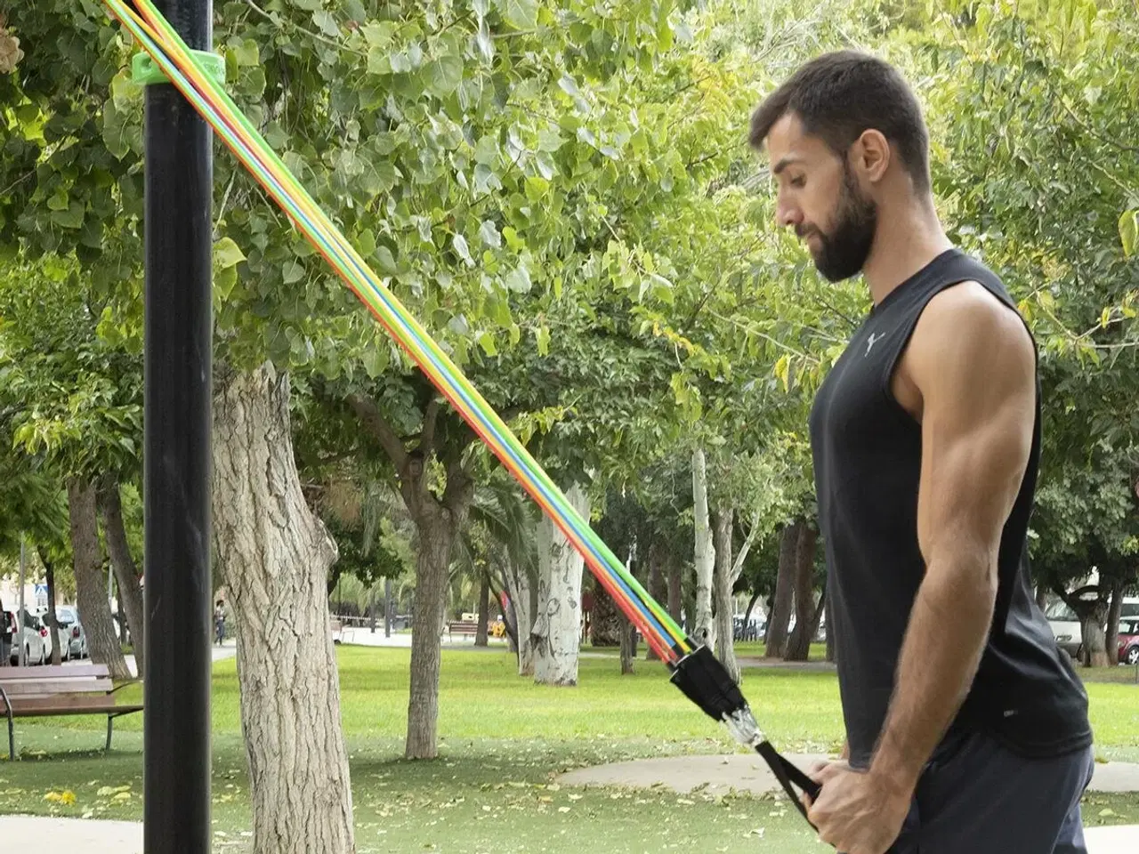 Billede 27 - Træningspakke - modstandsbånd (5 stk.) + vibrerende platform med tilbehør