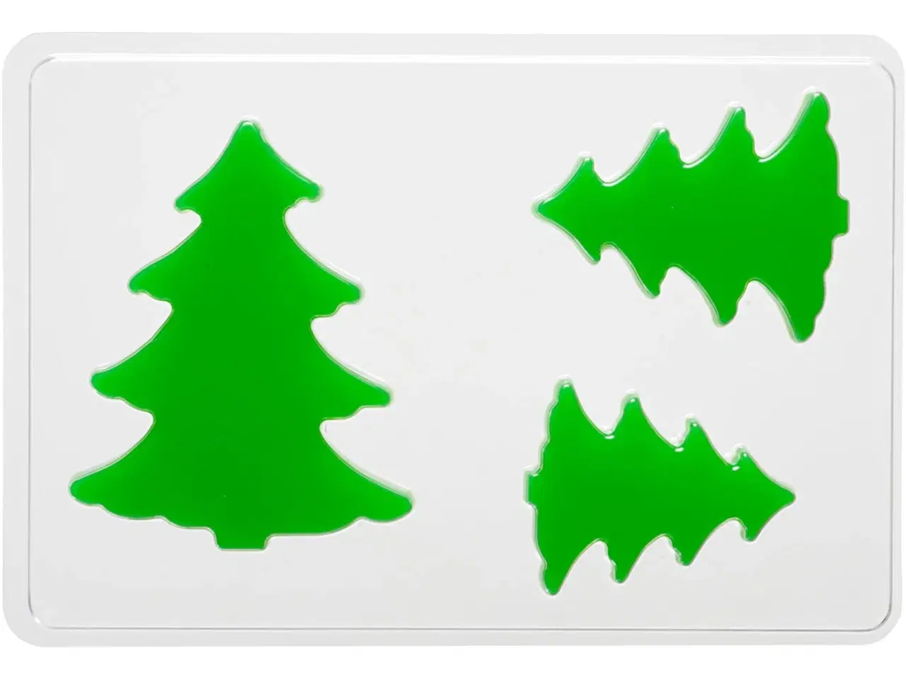 Billede 1 - Støbeform, grantræ, H: 6+8+10 cm, D: 9 mm, str. 14,9x22 cm, 1 stk.