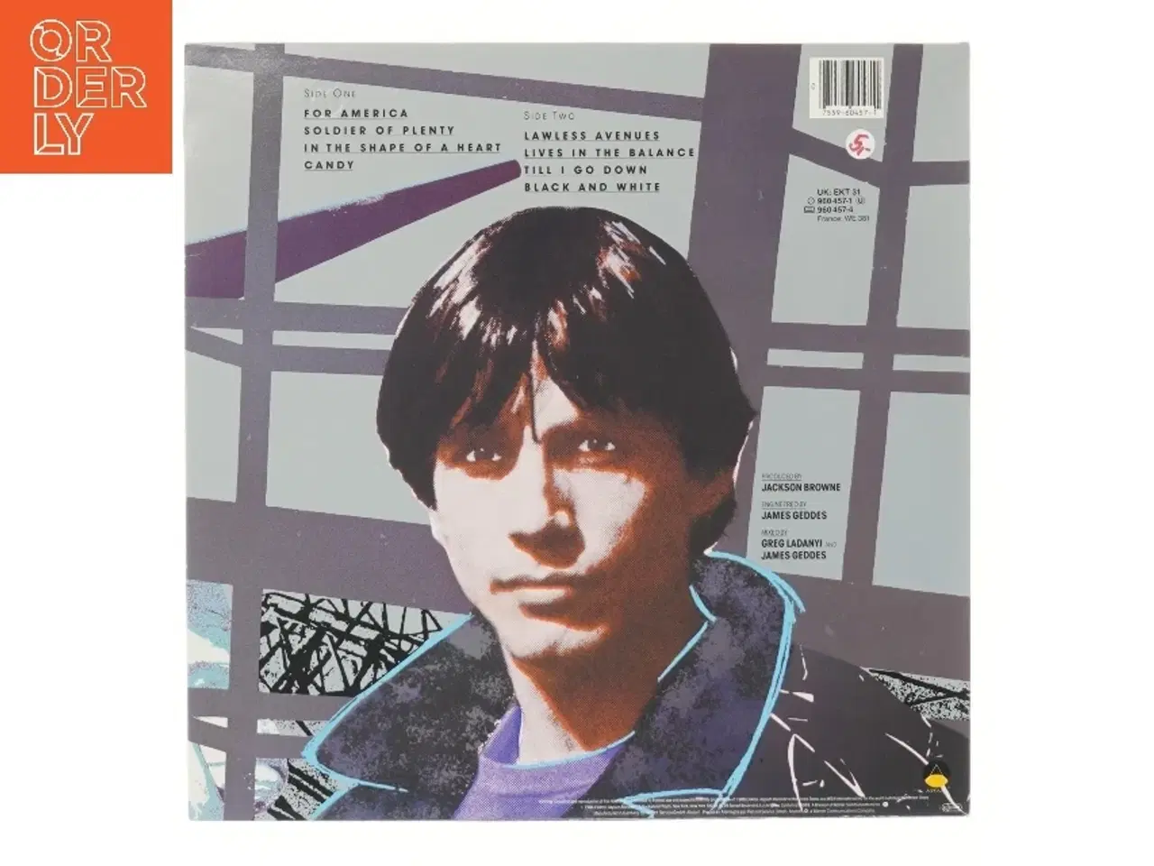 Billede 2 - Jackson Browne - Lives in the Balance LP fra Jackson Browne