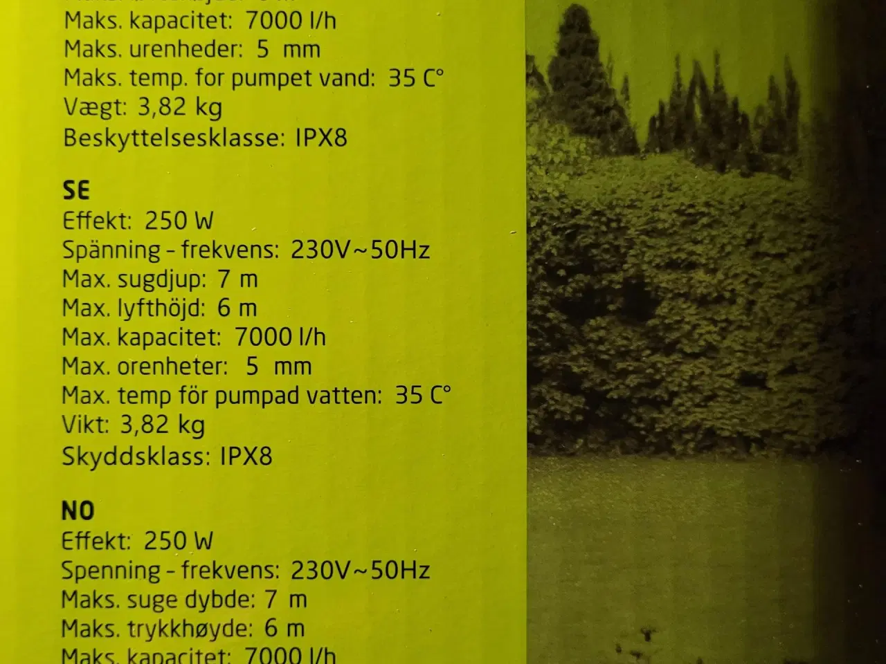 Billede 2 - Dykpumpe 250 watt