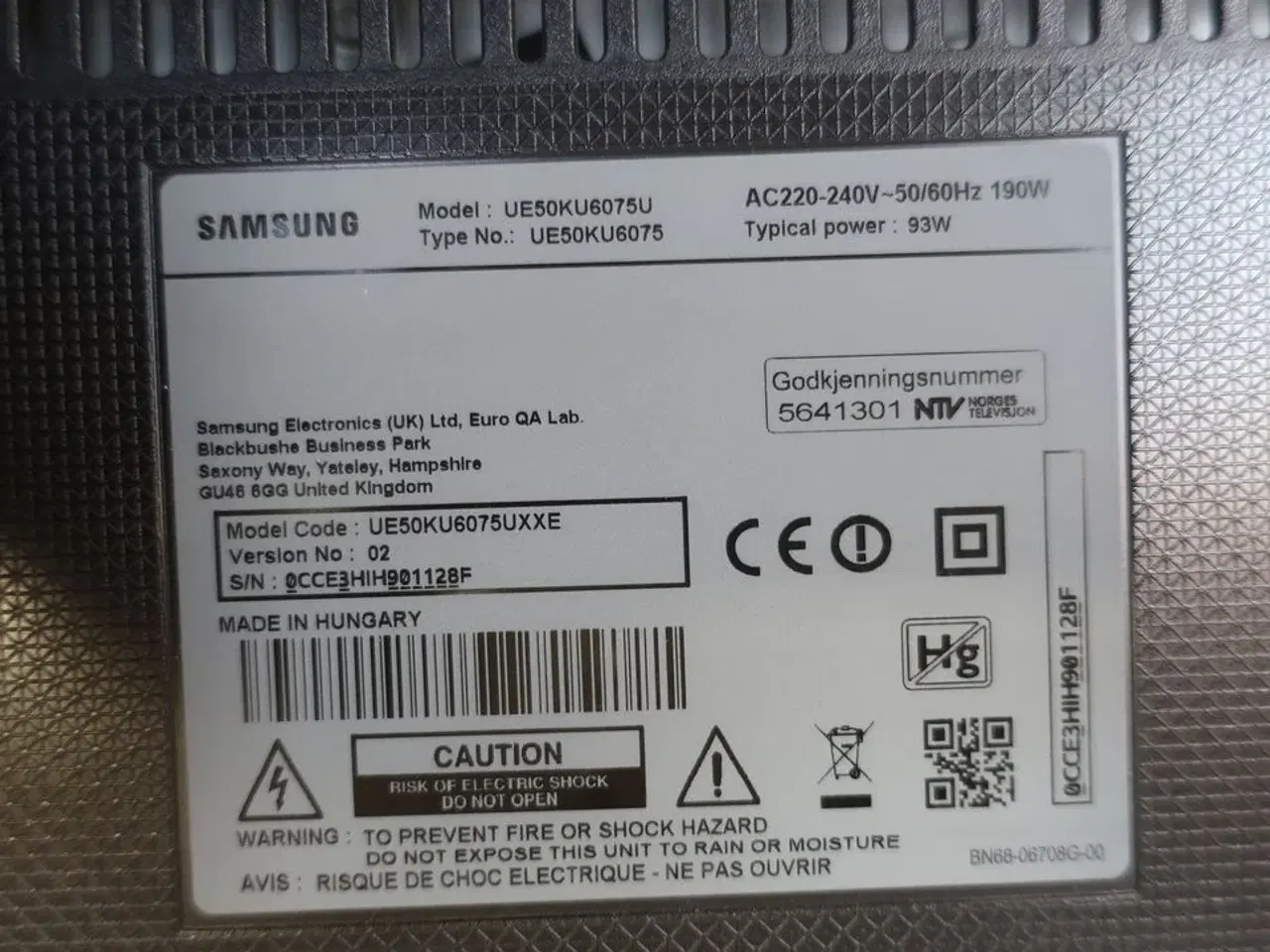 Billede 4 - 50" TV SAMSUNG UE50KU6075U