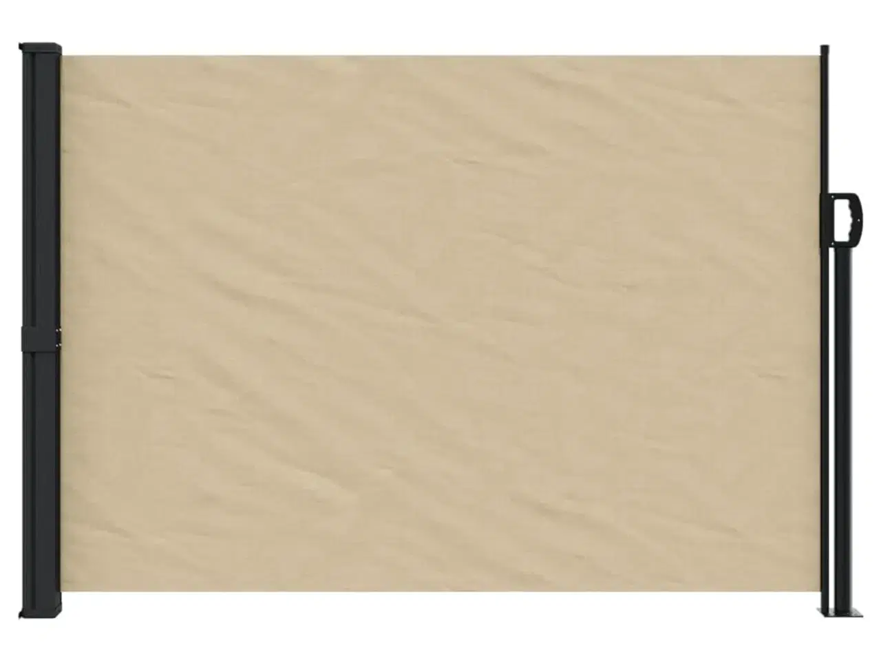 Billede 3 - Sammenrullelig sidemarkise 140x500 cm beige