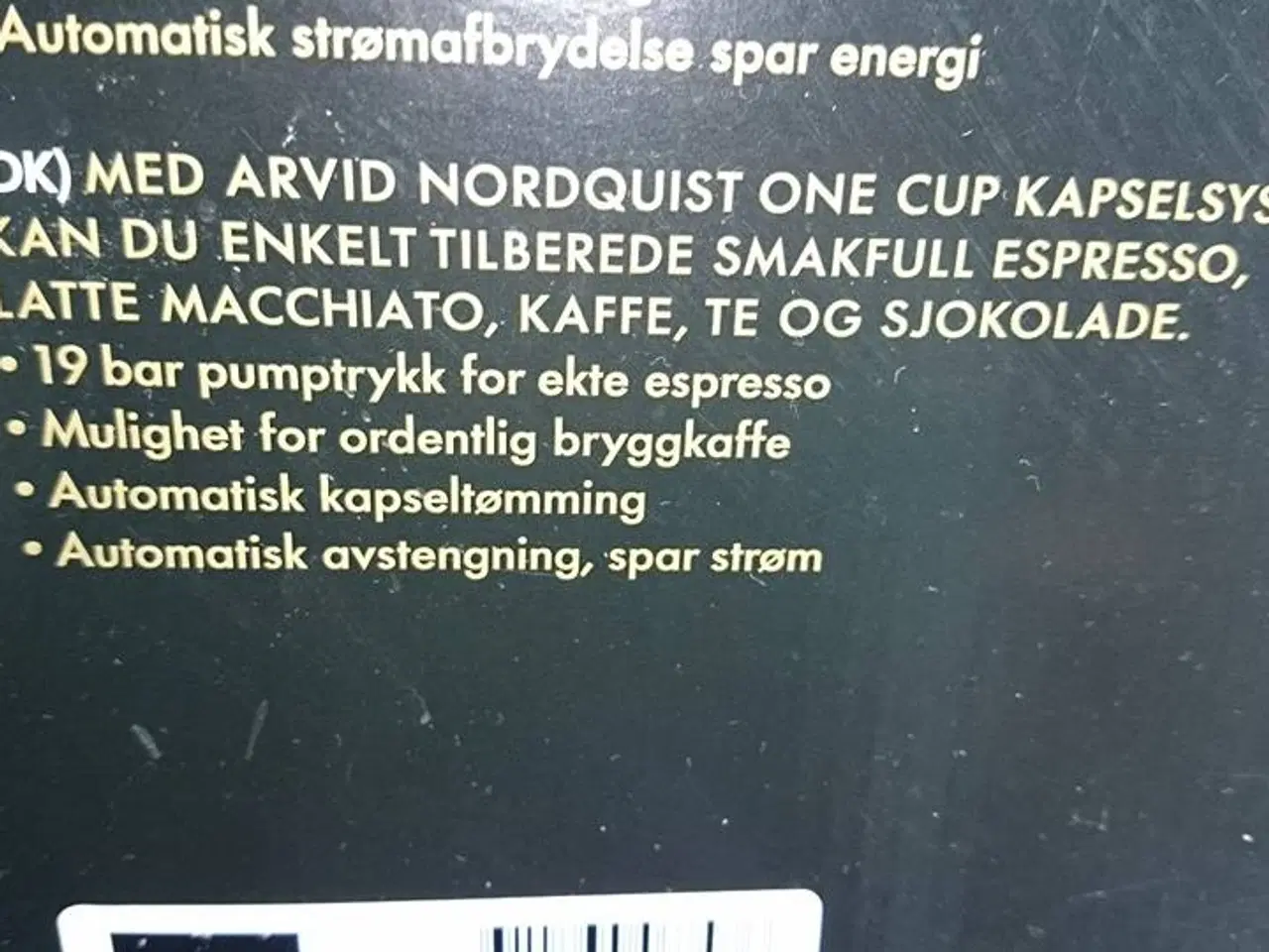 Billede 3 - Arvid Nordquist one cup kapselmaskine