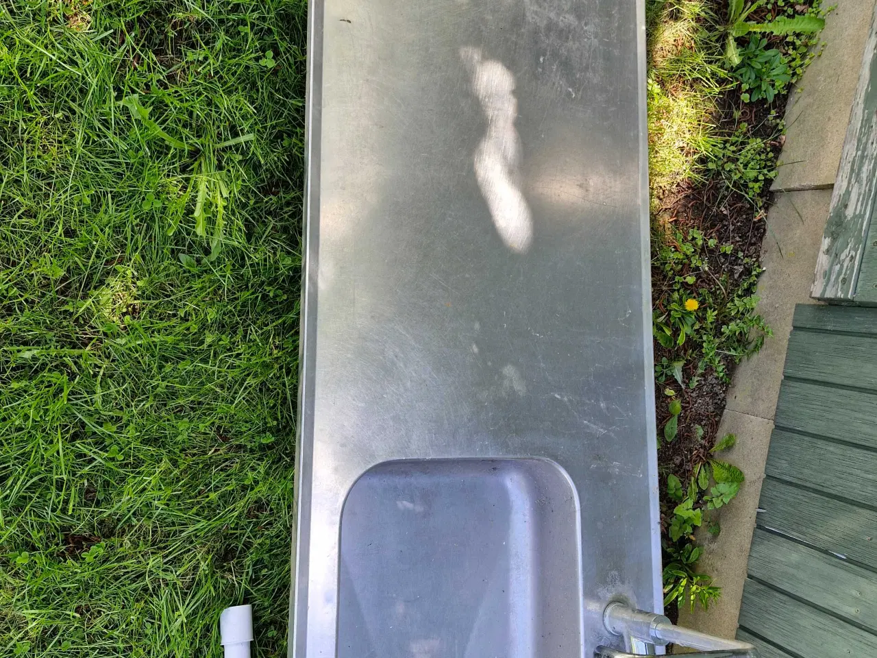 Billede 1 - Rustfrit bord med vask