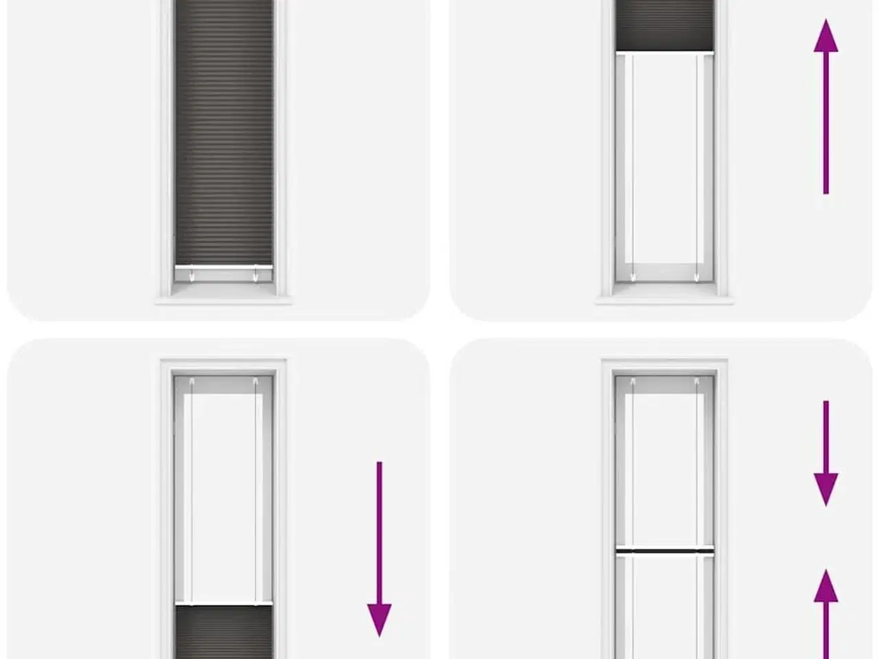 Billede 7 - Plisségardin Sort 65x200 cm Stofbredde 64,4 cm Polyester