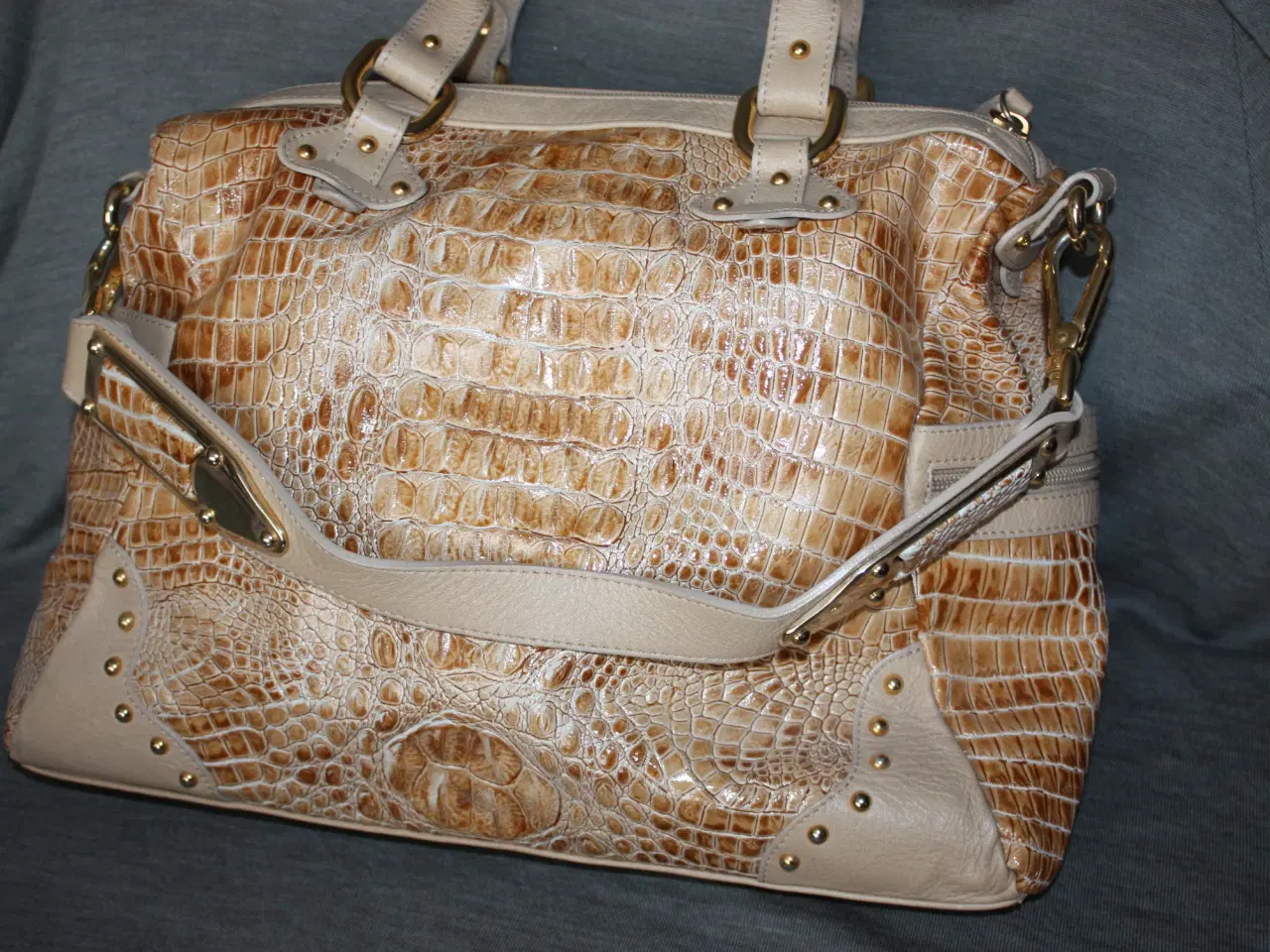 Billede 2 - Taske med krokodille-look fra Gilda Tonelli