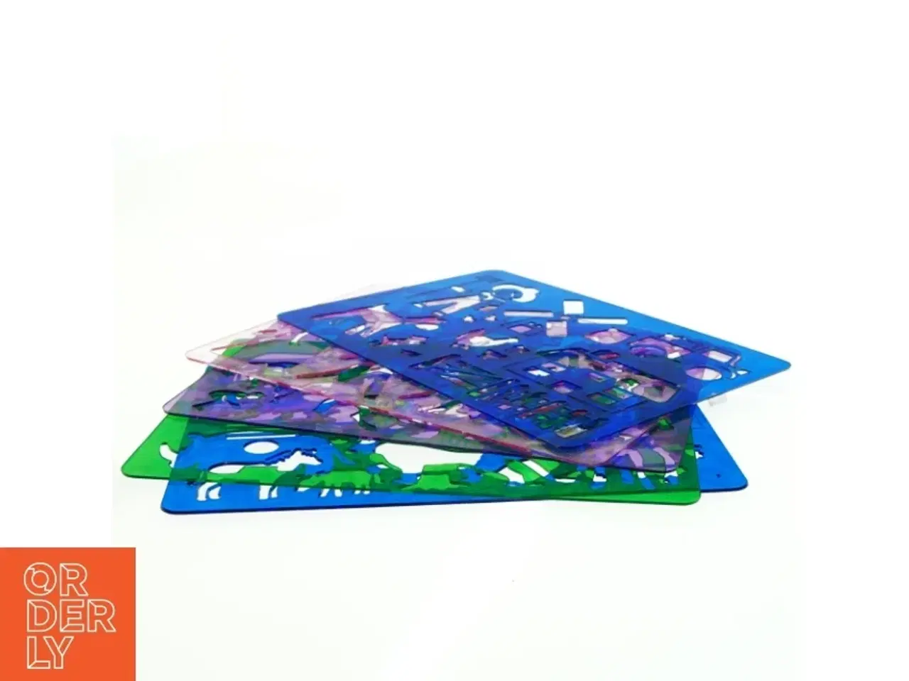 Billede 1 - Plast tegne stencils (str. 27 x 19 cm)