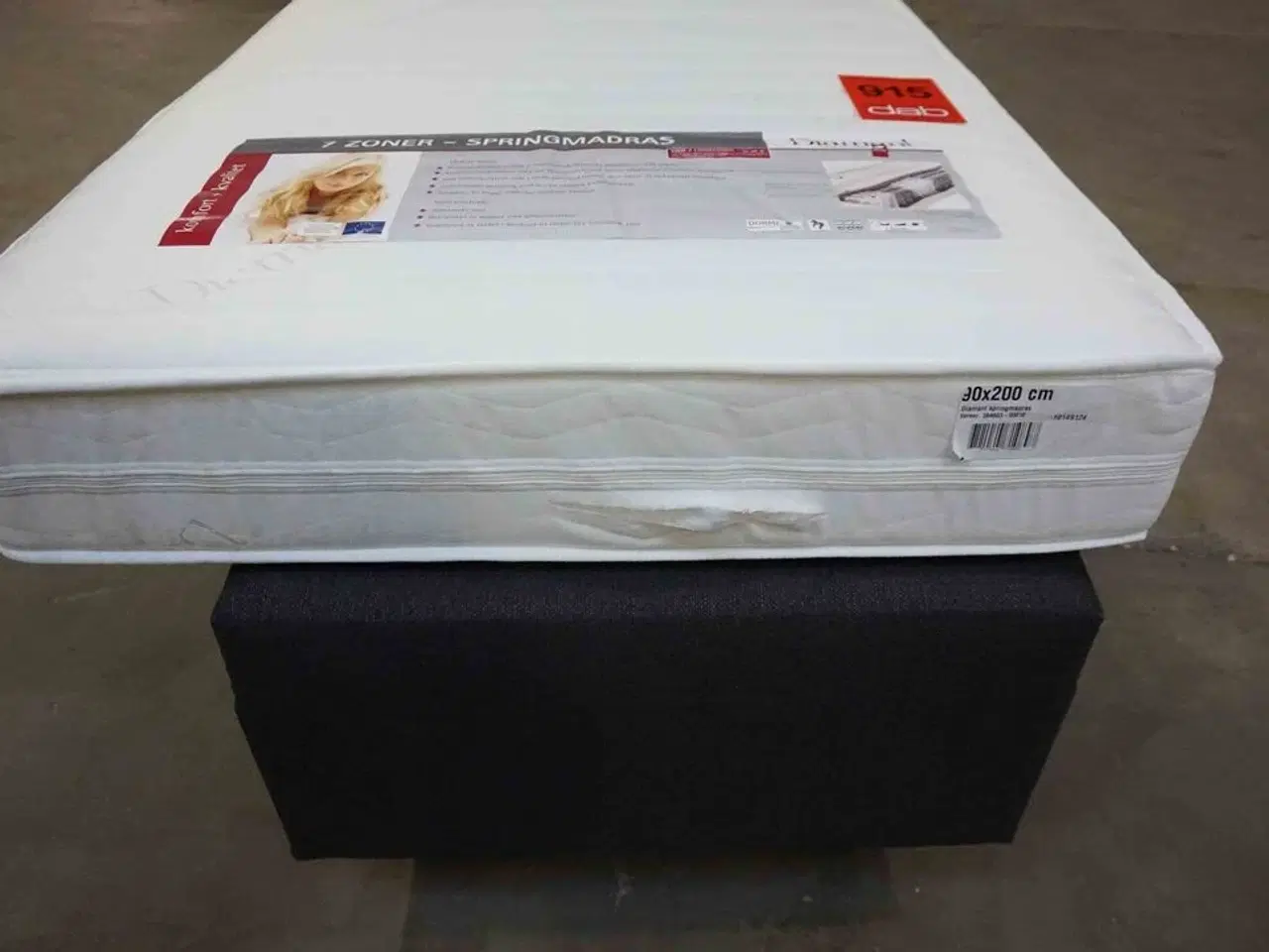 Billede 6 - Diamant 7-zoners springmadras 90x200x19 cm