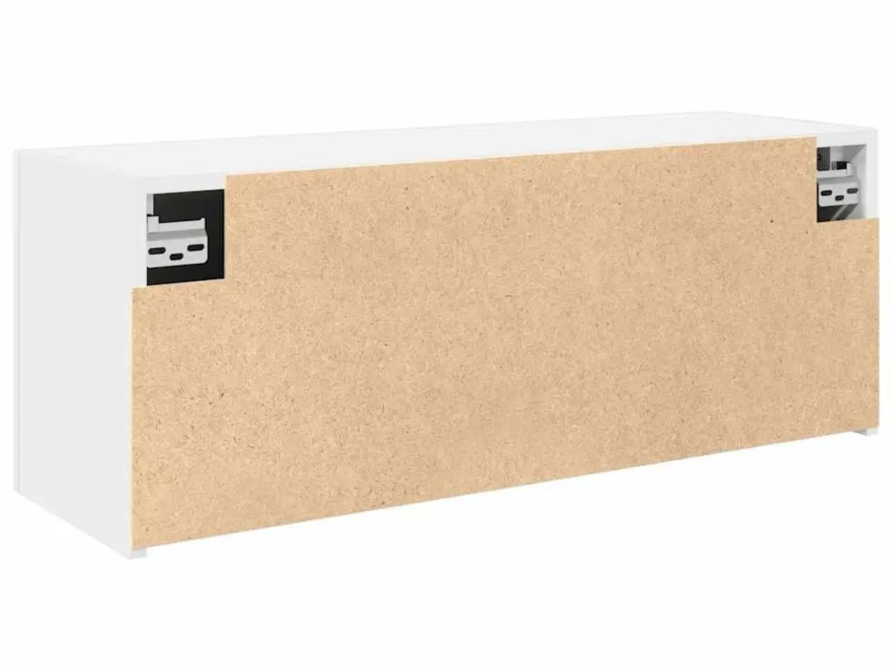 Billede 7 - Væghængt badeværelsesskab 80x25x30 cm konstrueret træ hvid