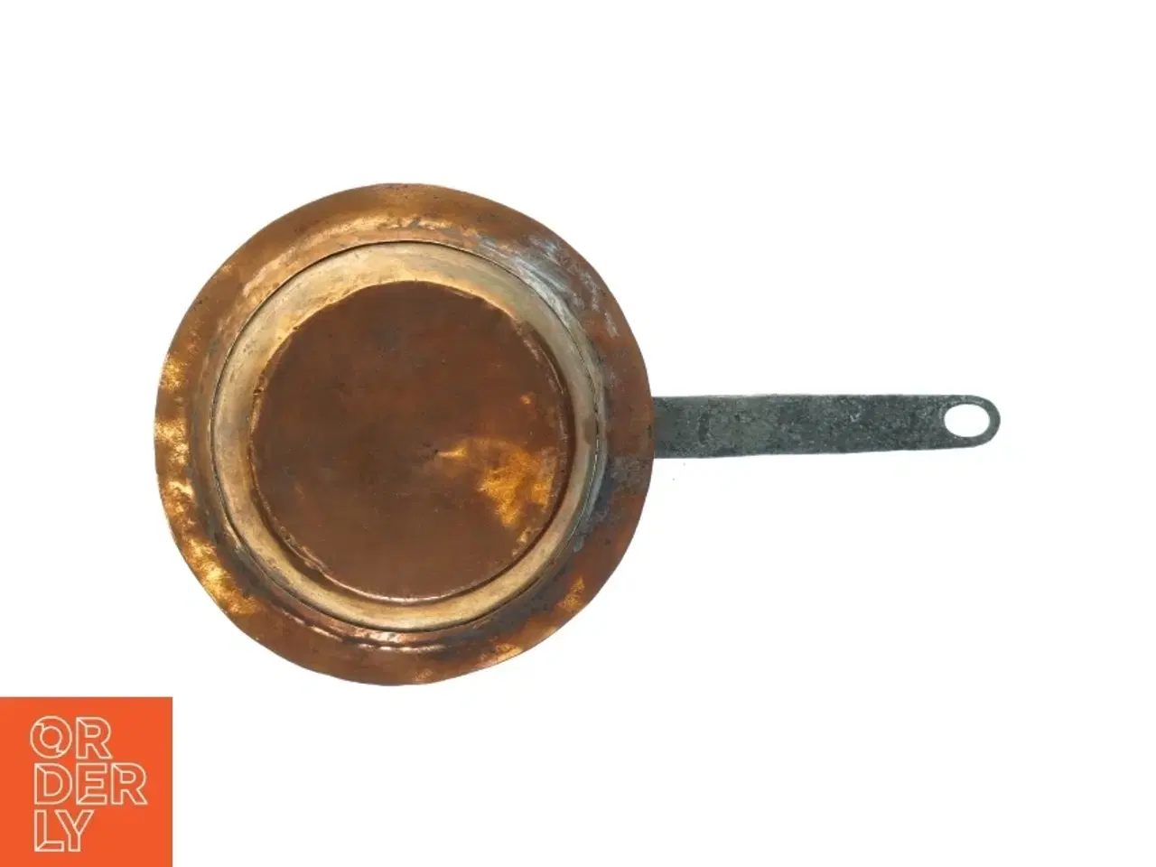 Billede 2 - Antik kobber kasserolle gryde (str. 20 x 35 x 10 cm)