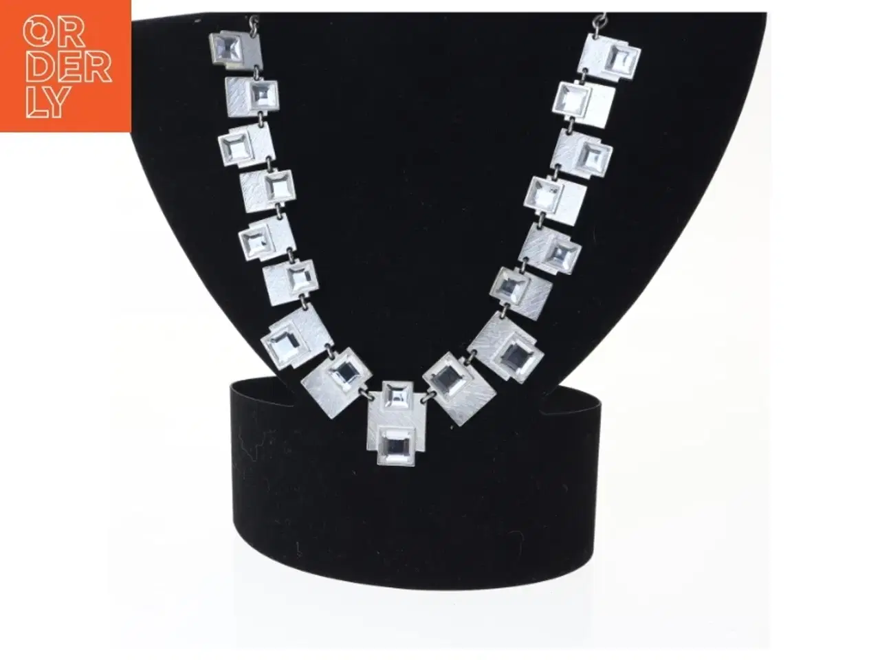 Billede 1 - Sølvfarvet halskæde (str. 46 cm)