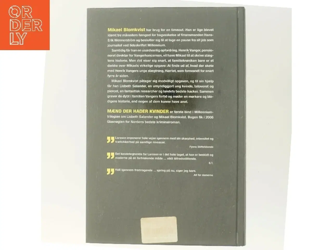 Billede 3 - Mænd der hader kvinder af Stieg Larsson (Bog)