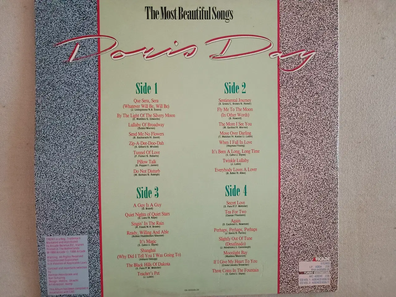 Billede 2 - Doris Day, The Most Beautiful Songs. Dobbelt LP.