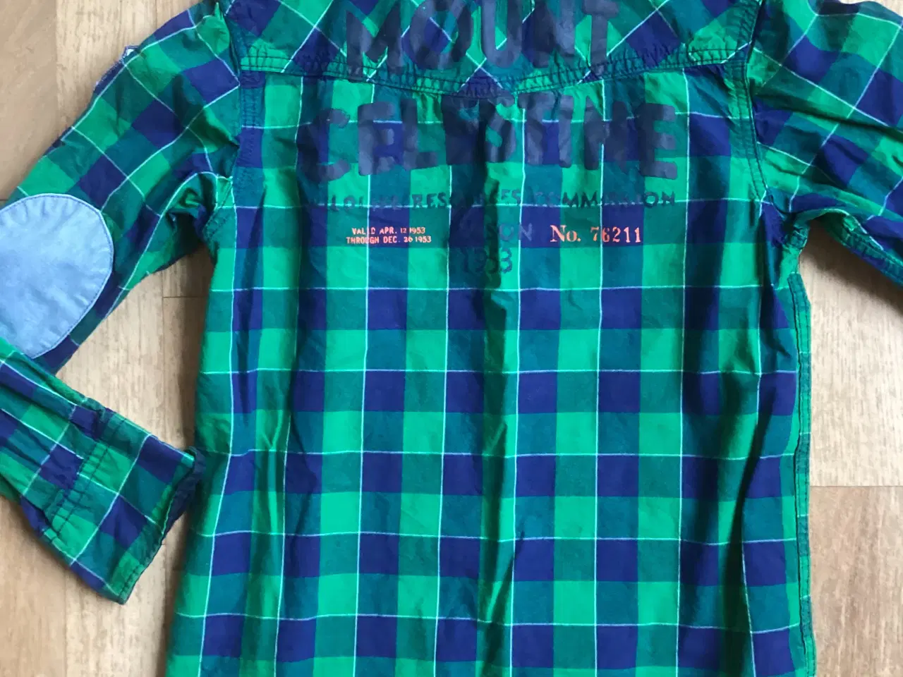 Billede 3 - Grøn- og blåternet skjorte