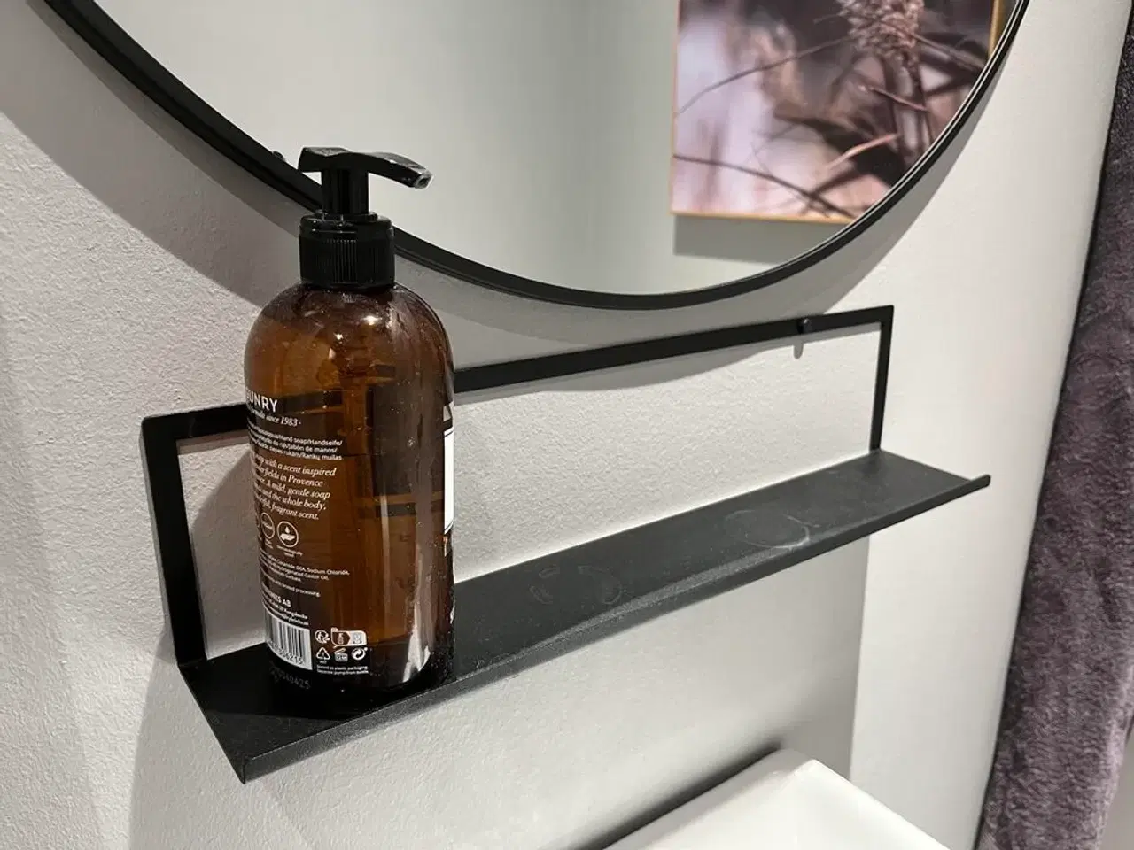 Billede 3 - Toiletspejl, Billede, Knage, Hylde