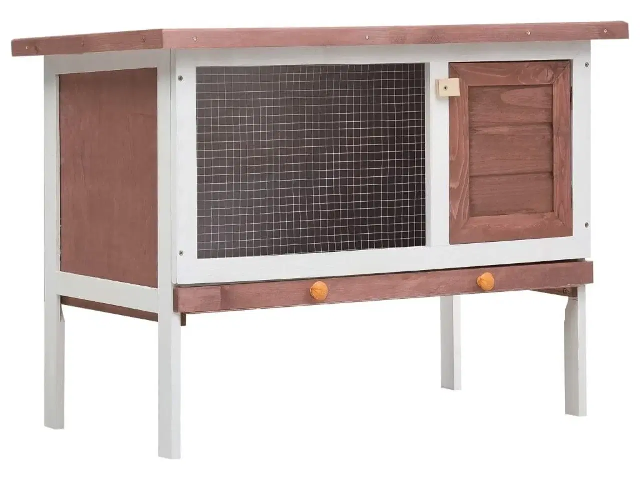 Billede 1 - Udendørs kaninbur 1 niveau træ brun