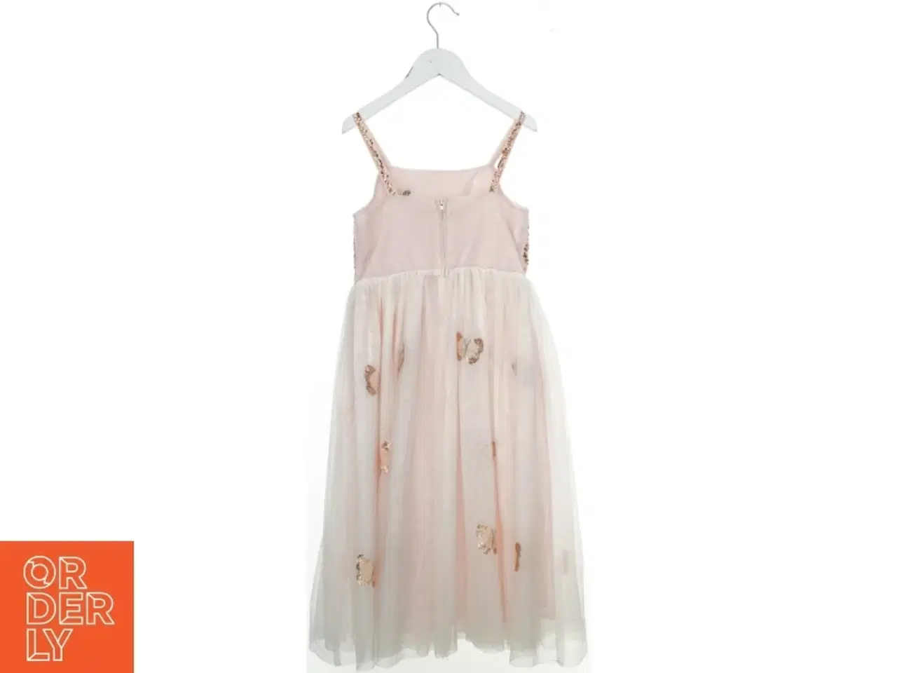 Billede 2 - Pailletkjole med sommerfugle fra H&M (str. 134)