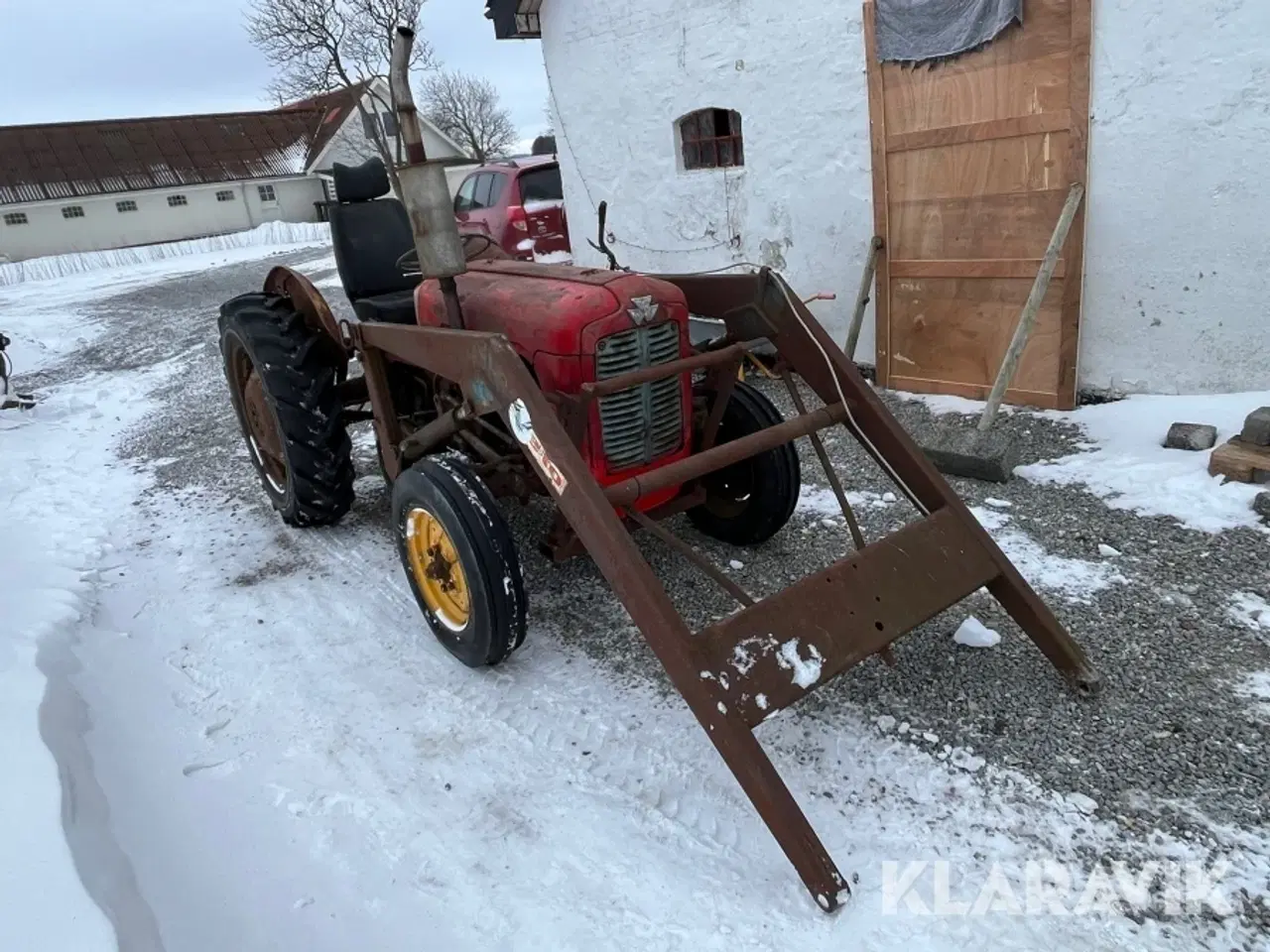 Billede 2 - Veterantraktor Massey Ferguson 35 med frontlæsser