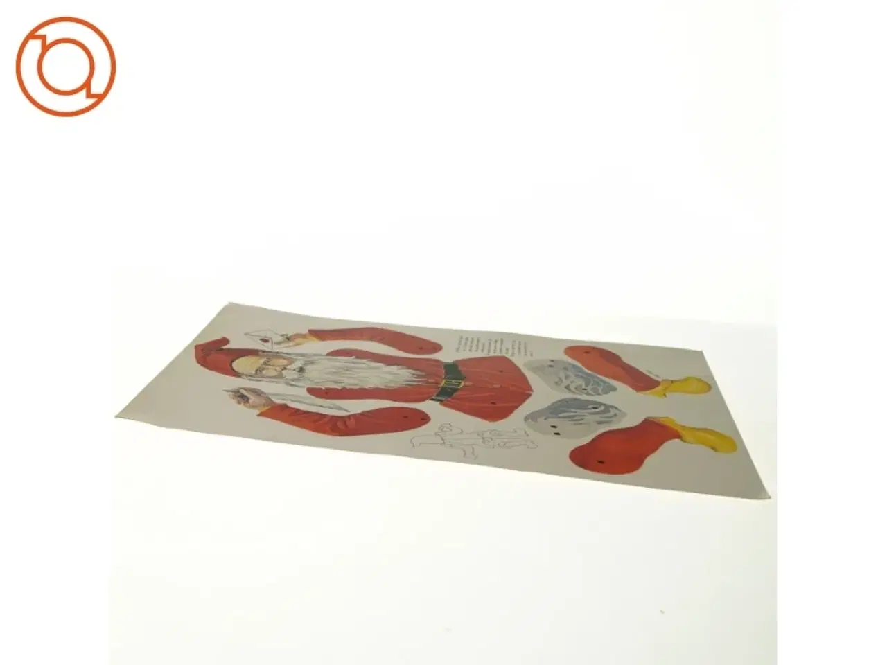 Billede 2 - retro stor ubrugt Sprællermand julemand (str. 35 x 25 cm)