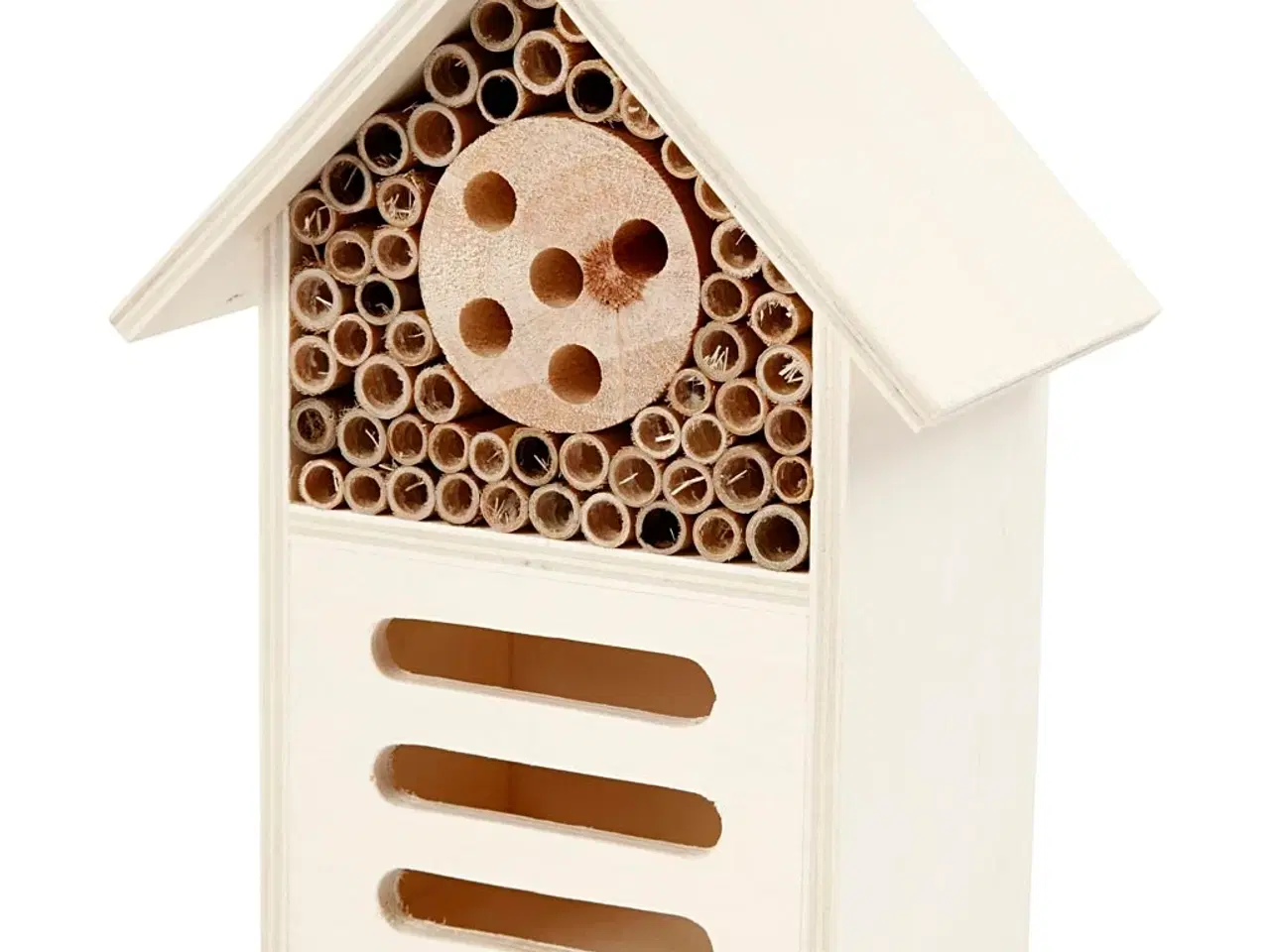 Billede 1 - Insekt- og sommerfuglehotel til haven, 18 cm høj