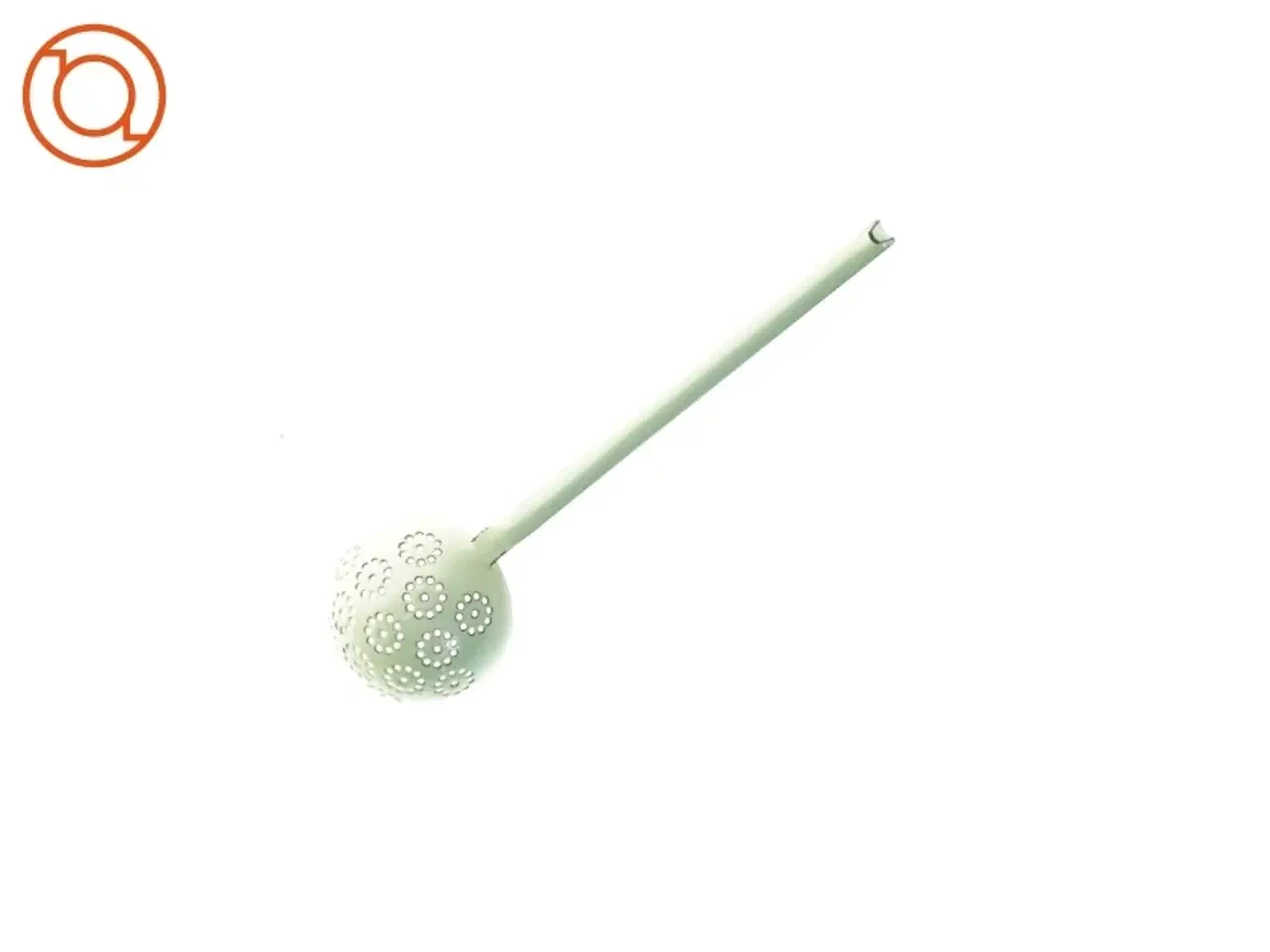 Billede 3 - Vintage grøn hulske eller øse i metal (str. 33 cm)