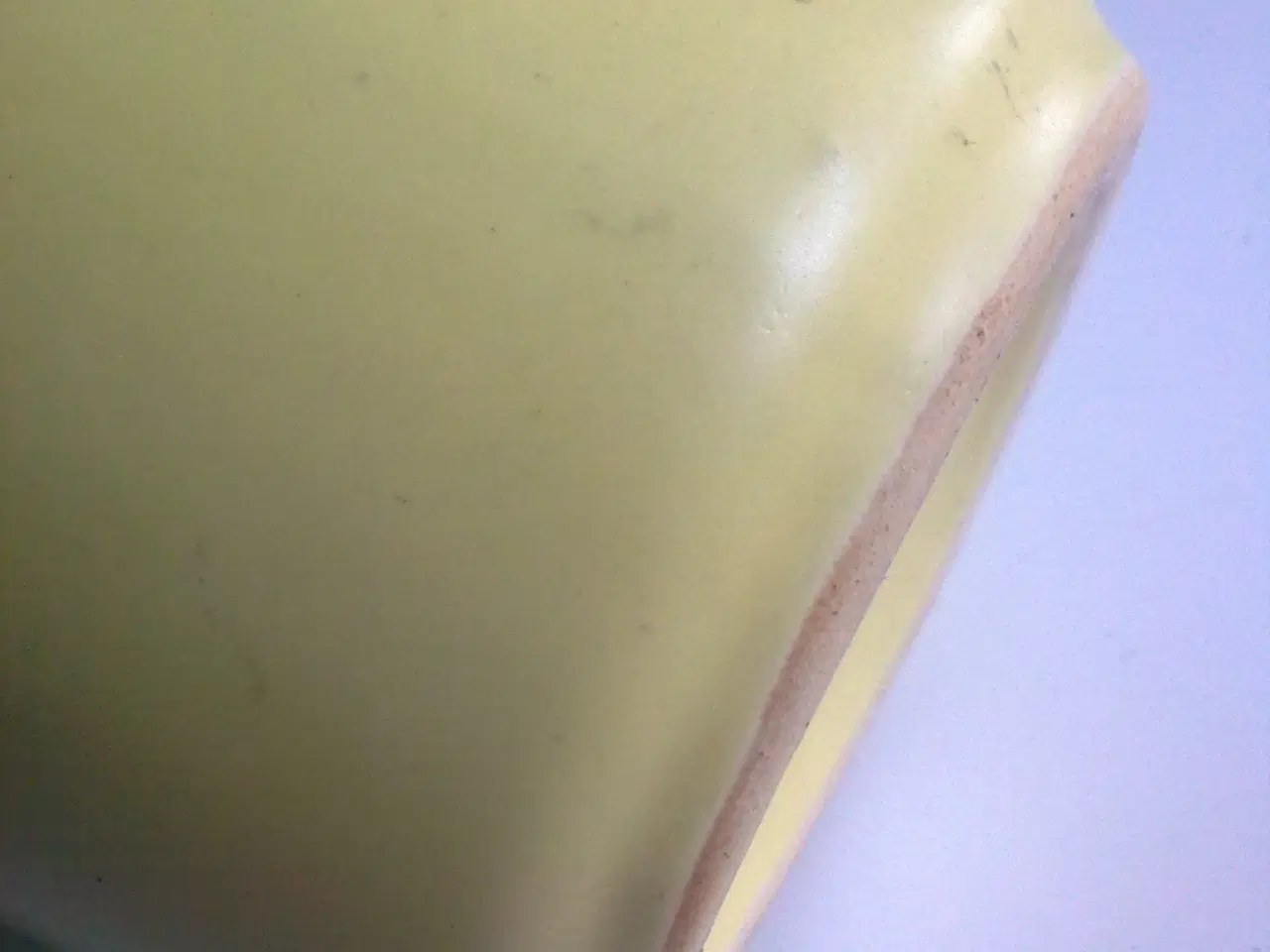 Billede 1 - Keramik RETRO kunst på gul mat glasur