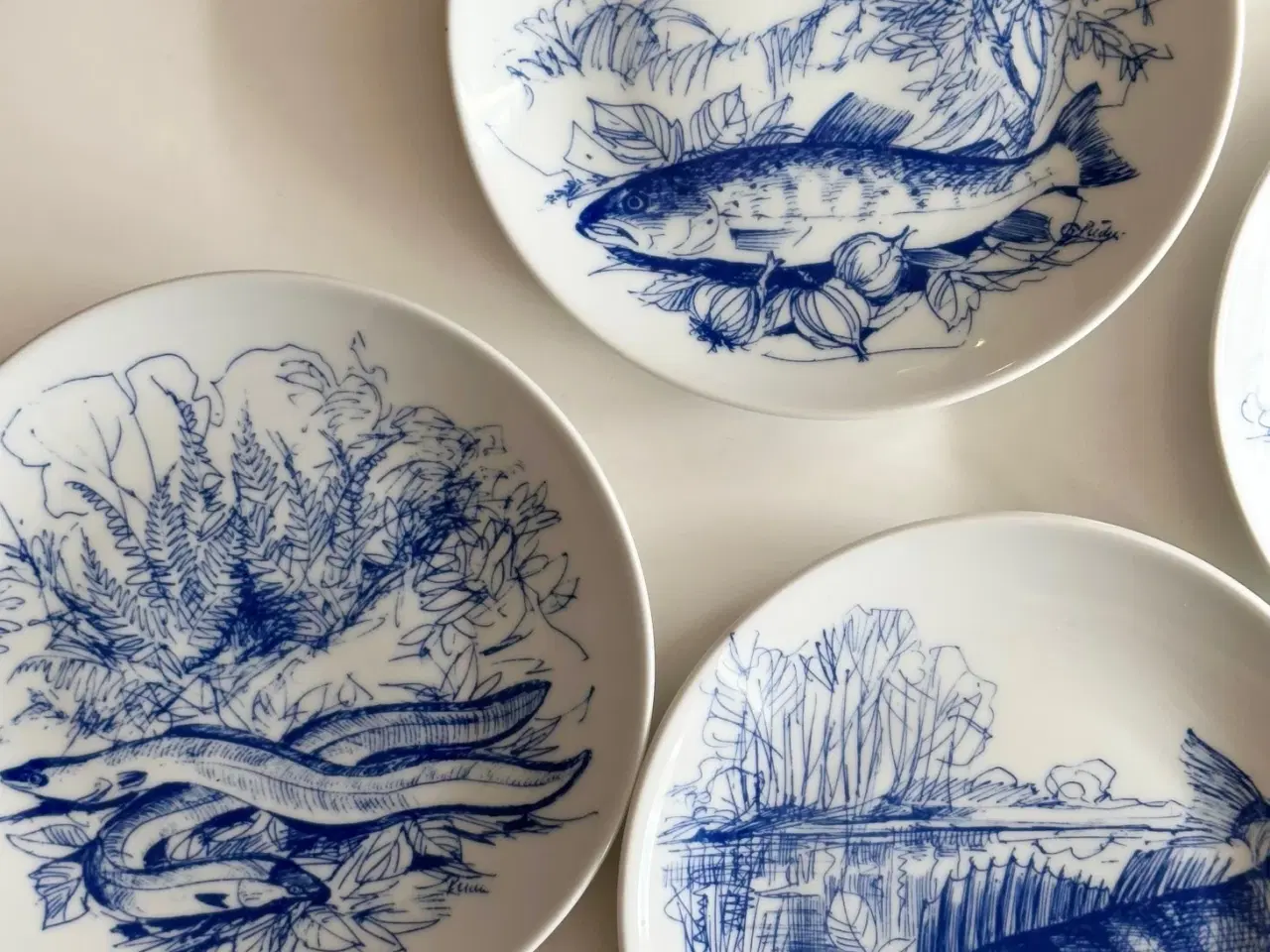 Billede 3 - Kahla fisketallerkner, 6 stk samlet