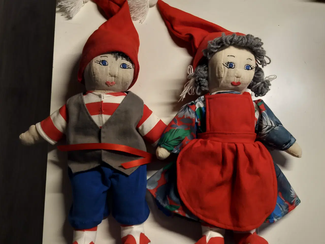 Billede 1 - gammelt julepynt Nissepar