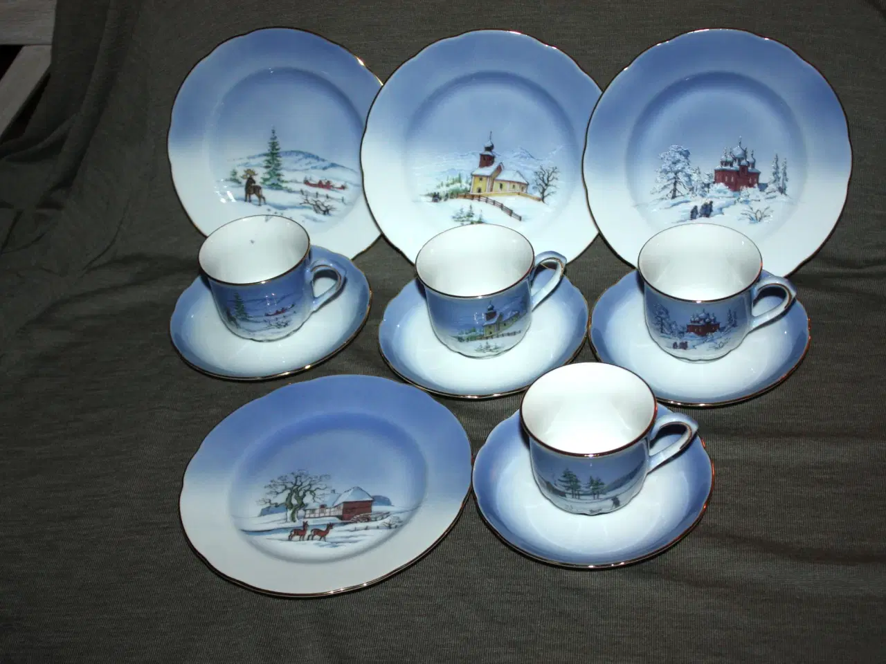 Billede 2 - Kaffekop Christineholm Firkløveren Vinterstemning 