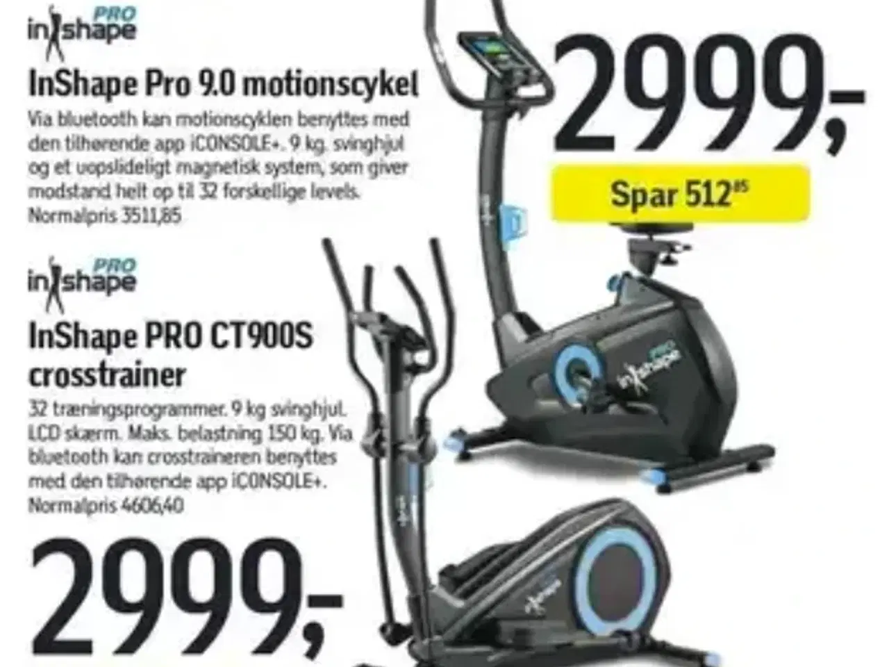 Billede 2 - Motionscykel inShape 9.0 elektronisk
