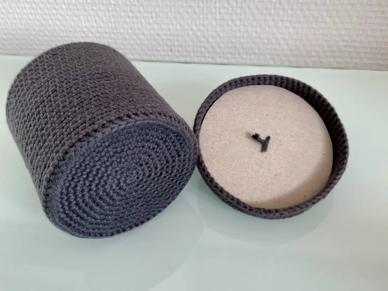 Billede 5 - Hæklede rondeller i beholder