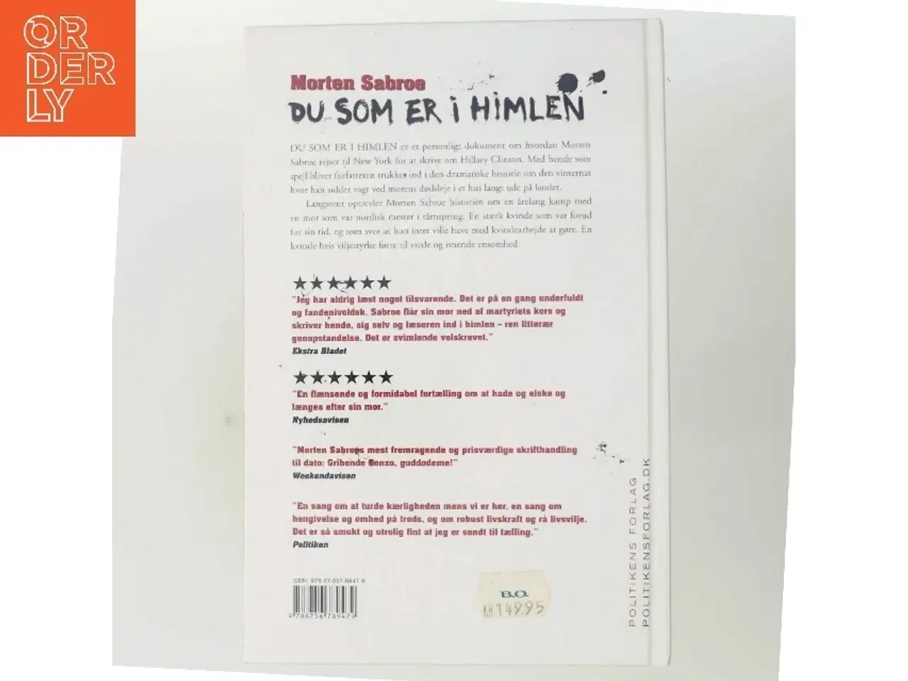 Billede 3 - Du som er i himlen af Morten Sabroe (Bog)