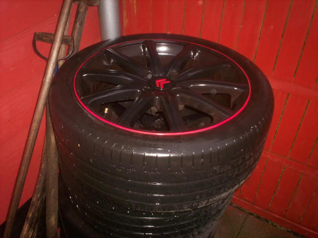 Billede 2 - alufælge  m dæk