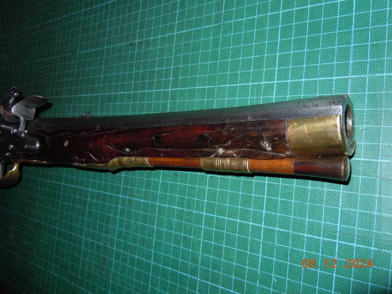 Billede 3 - Vognbøsse, Blunderbuss, 1700 tallet, flintelås. 