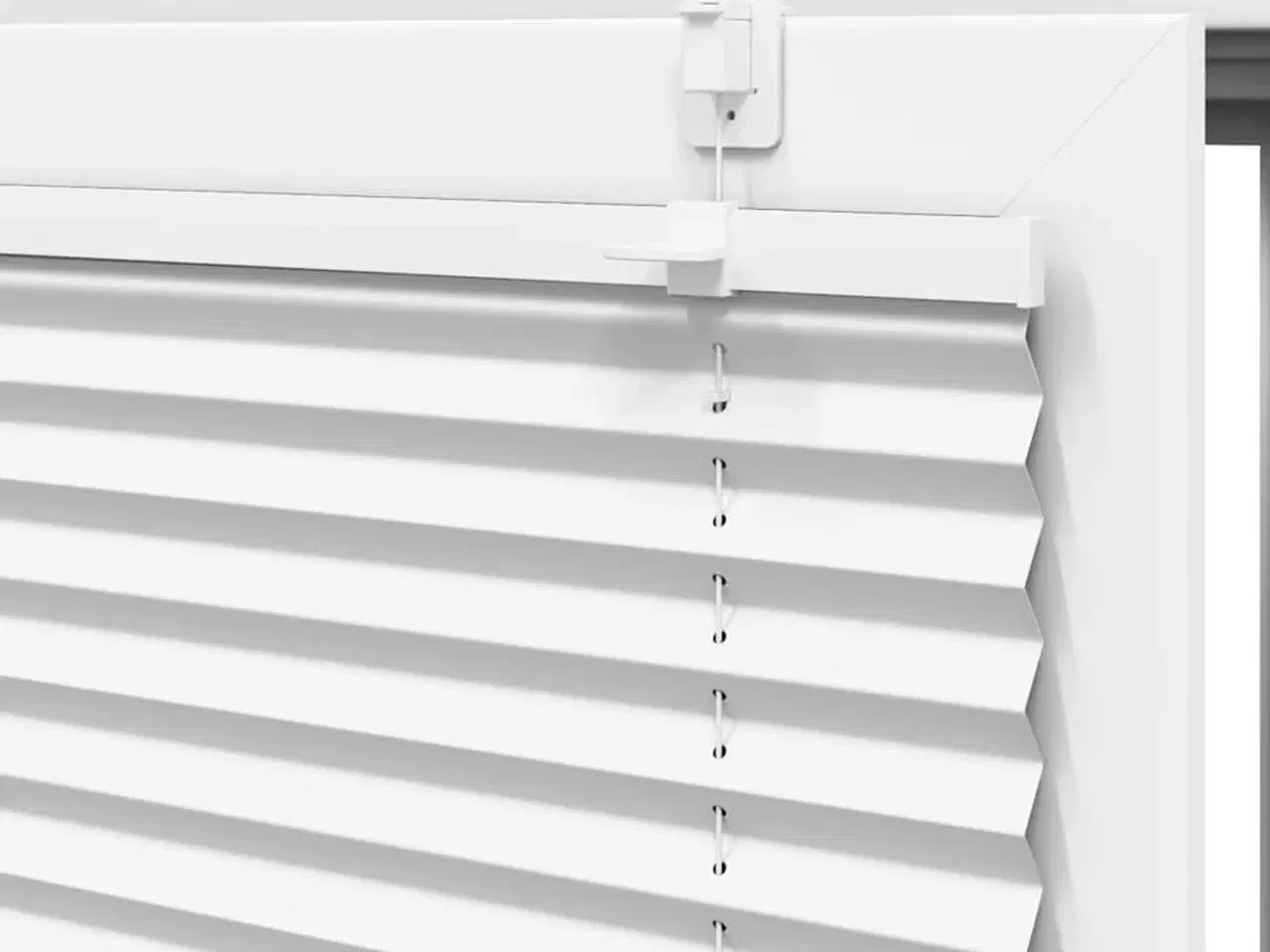 Billede 9 - Plisségardin Hvid 75x200 cm Stofbredde 74,4 cm Polyester