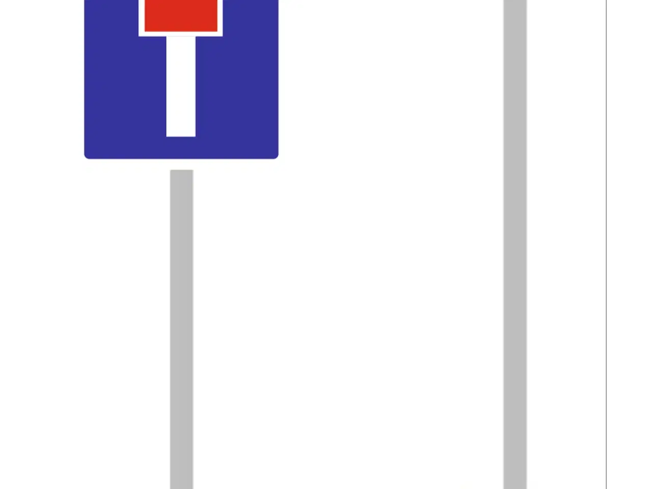Billede 11 - Skilte: Blind vej - med / uden sti, Privat område 