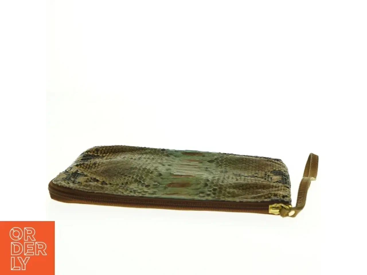 Billede 3 - Læder clutch med krokodilleskind fra Bel Sac (str. 26 x 21 cm)