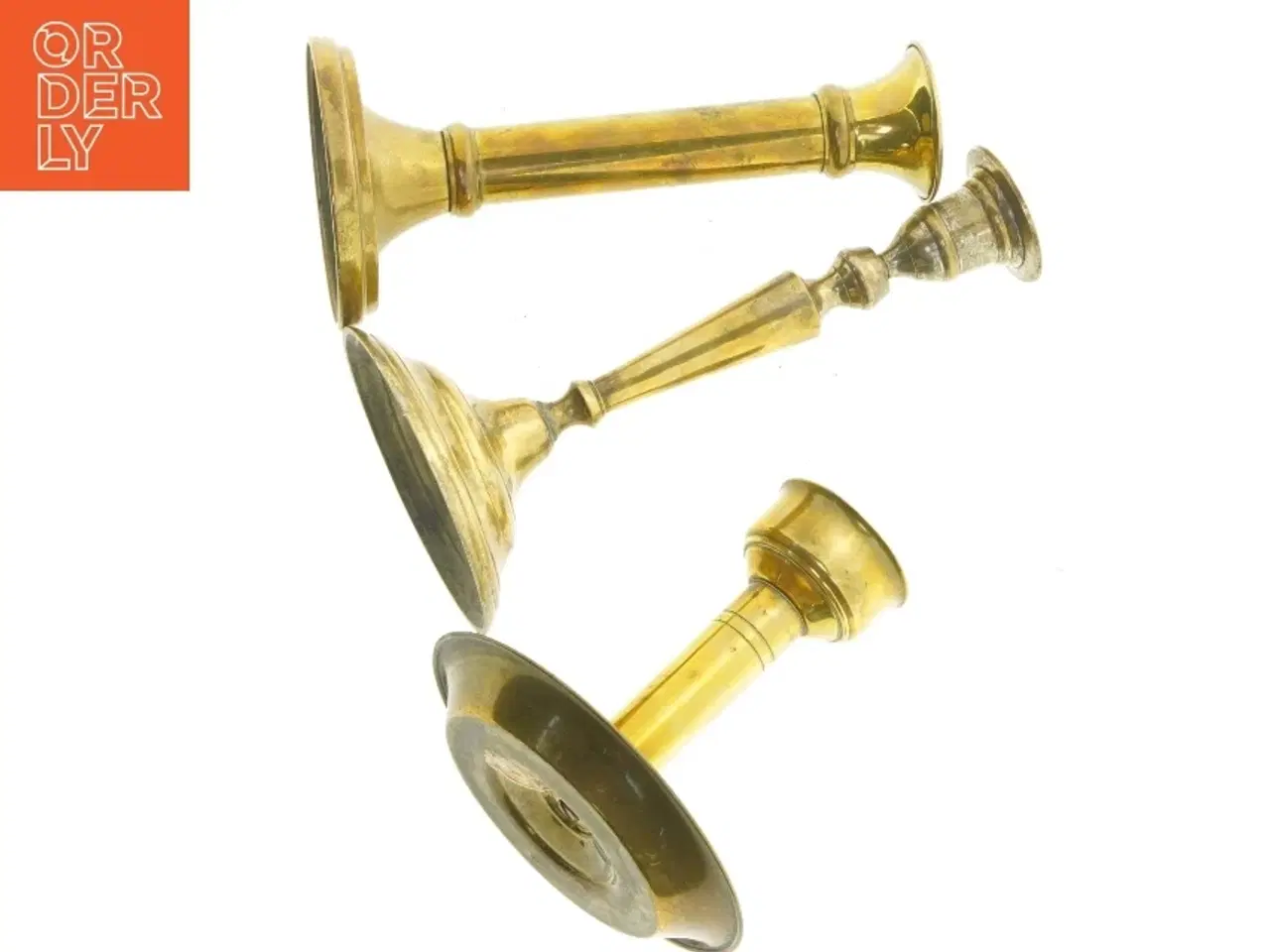 Billede 6 - Messing lysestager (str. 15 cm til 24 cm)