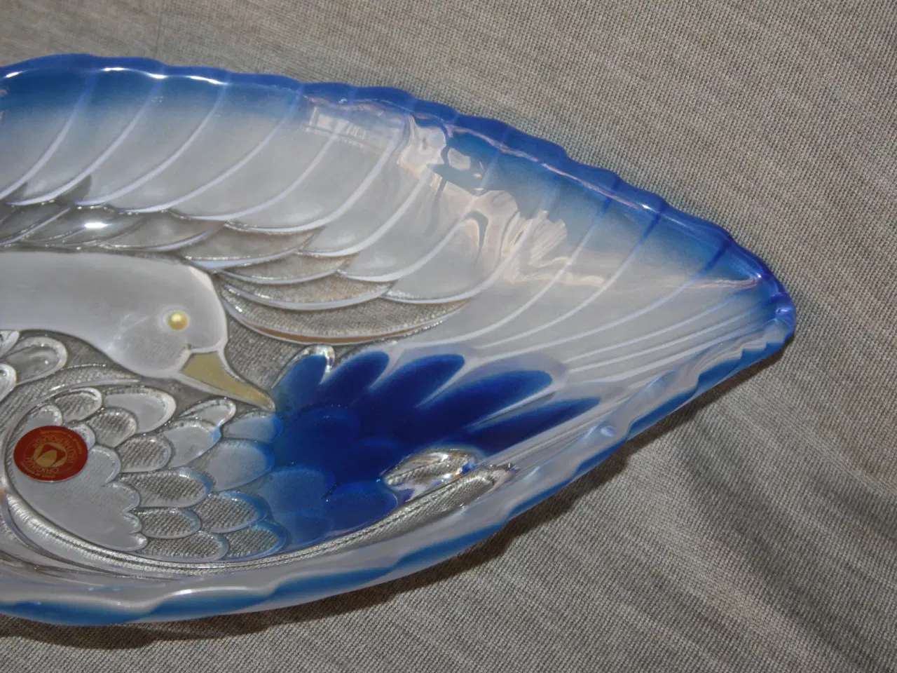 Billede 3 - Tysk fad fra Walther glas L.: 29 cm B.: 19,5 cm